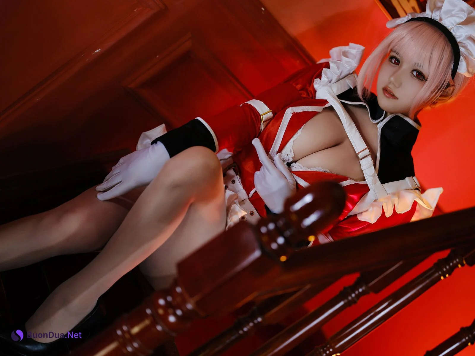 Cosplay 小仓千代w 南丁女仆 - Photo 16