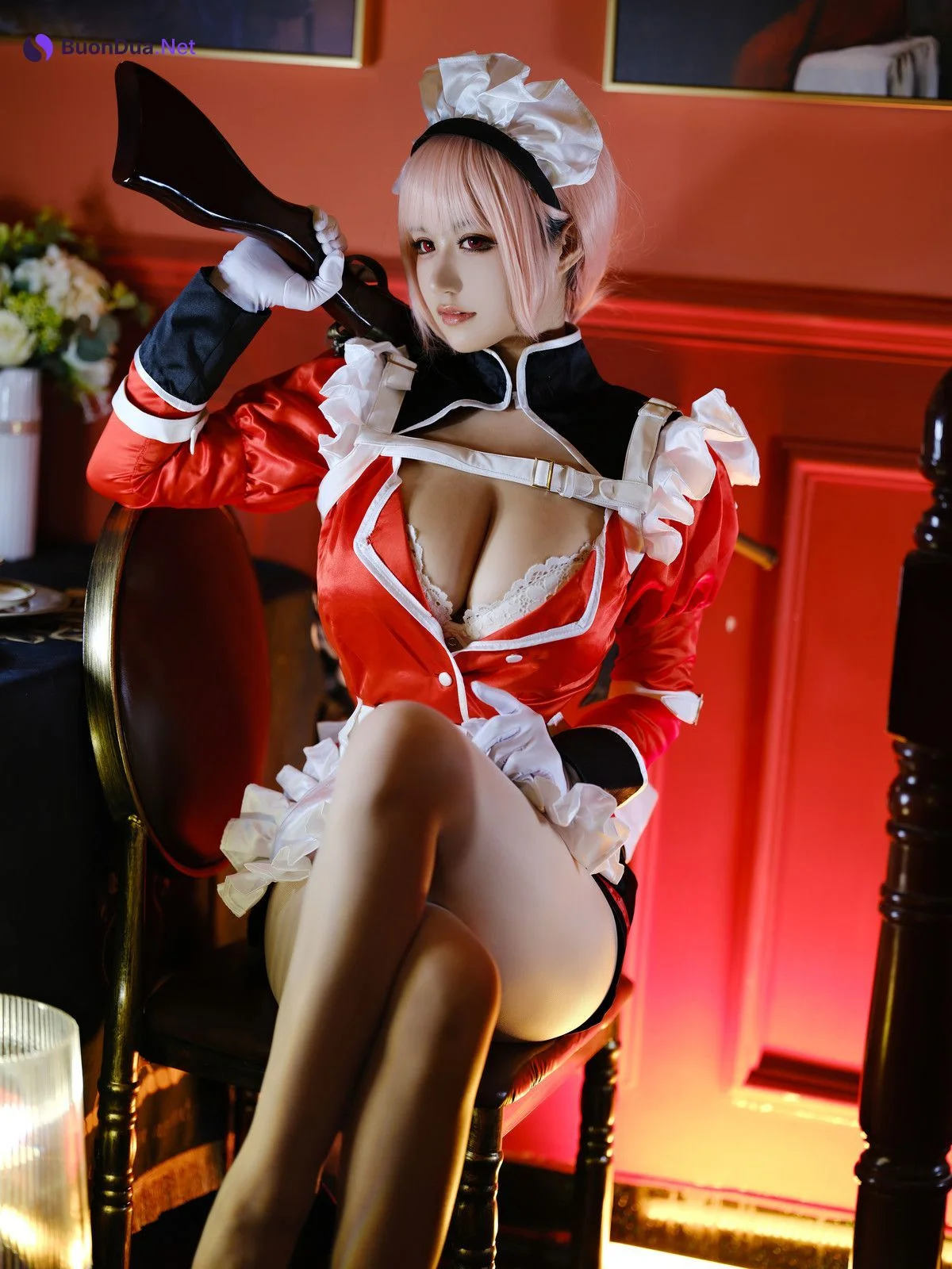 Cosplay 小仓千代w 南丁女仆 - Photo 6
