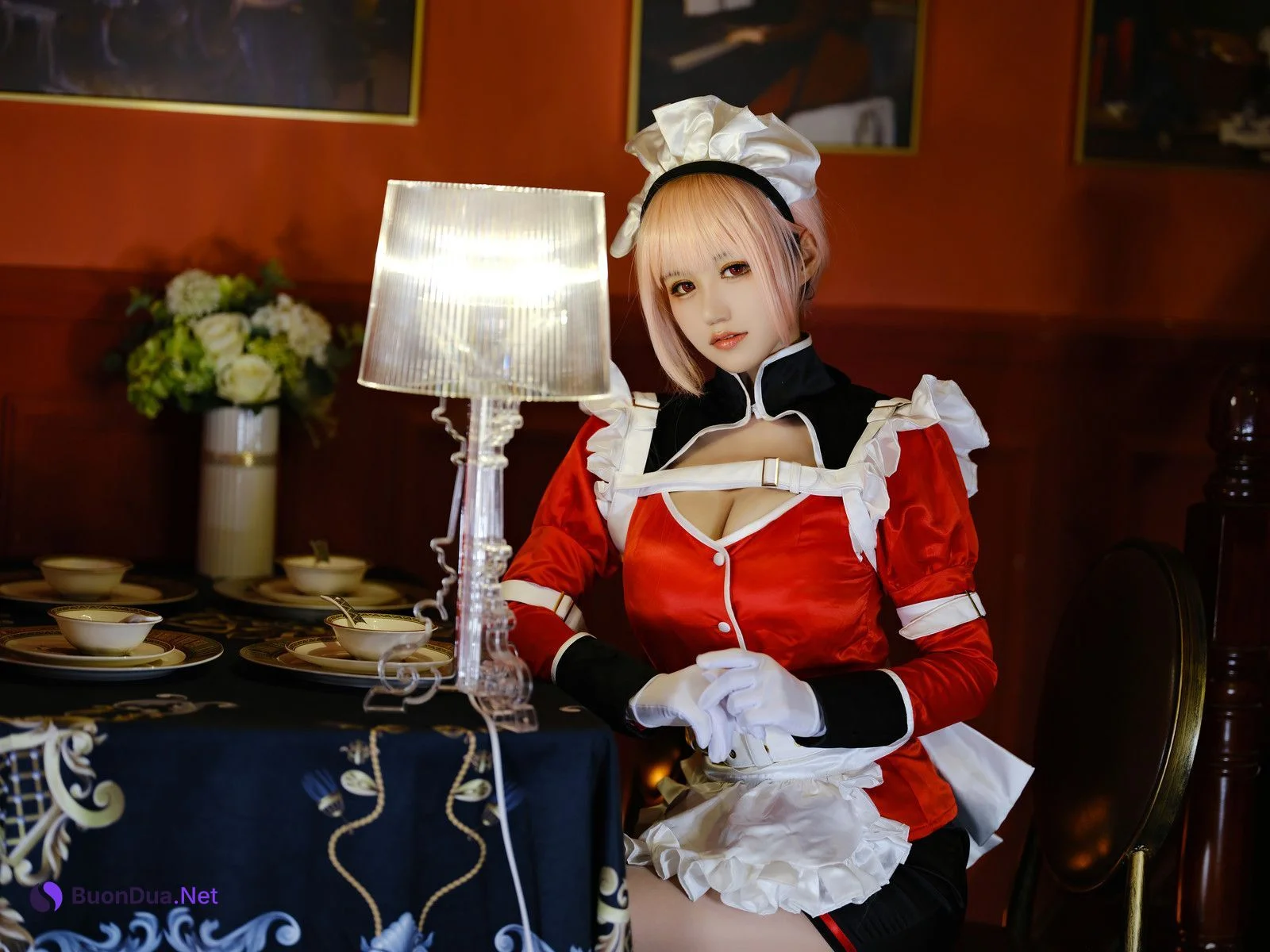 Cosplay 小仓千代w 南丁女仆 - Photo 8
