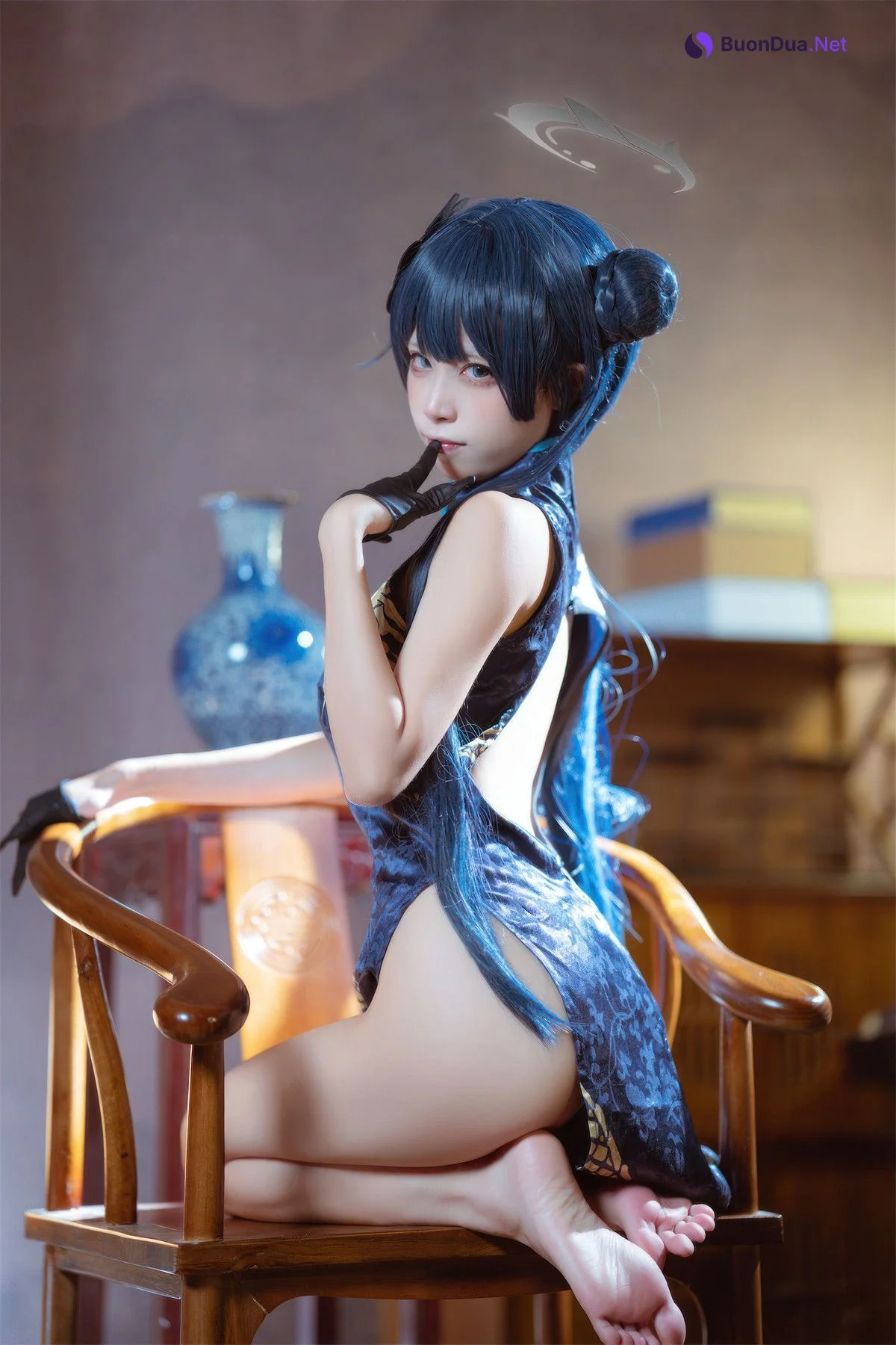 Cosplay 是三不是世w 碧蓝档案 妃咲旗袍 - Photo 11