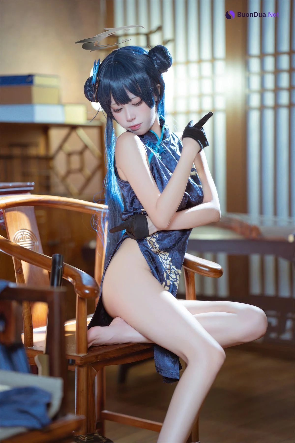 Cosplay 是三不是世w 碧蓝档案 妃咲旗袍 - Photo 12