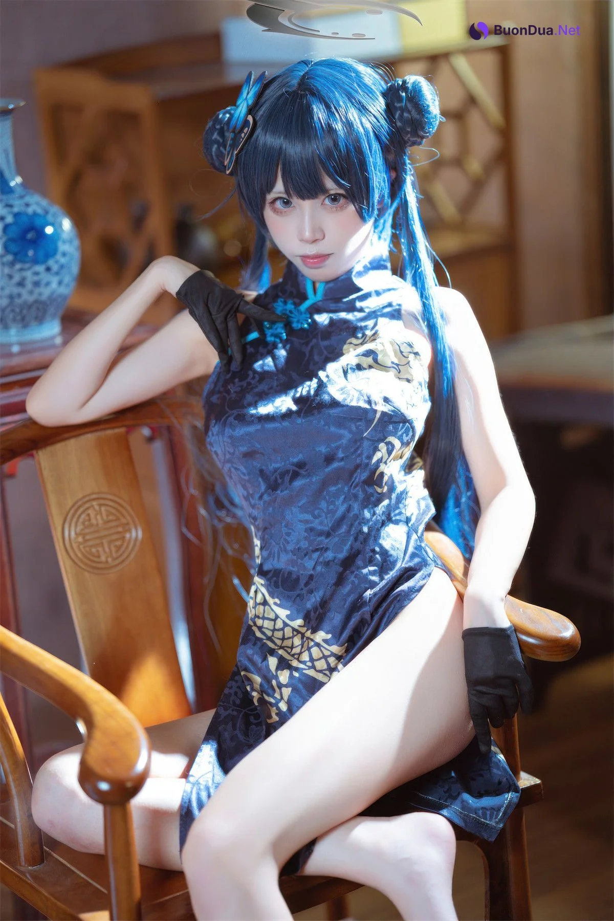 Cosplay 是三不是世w 碧蓝档案 妃咲旗袍 - Photo 13