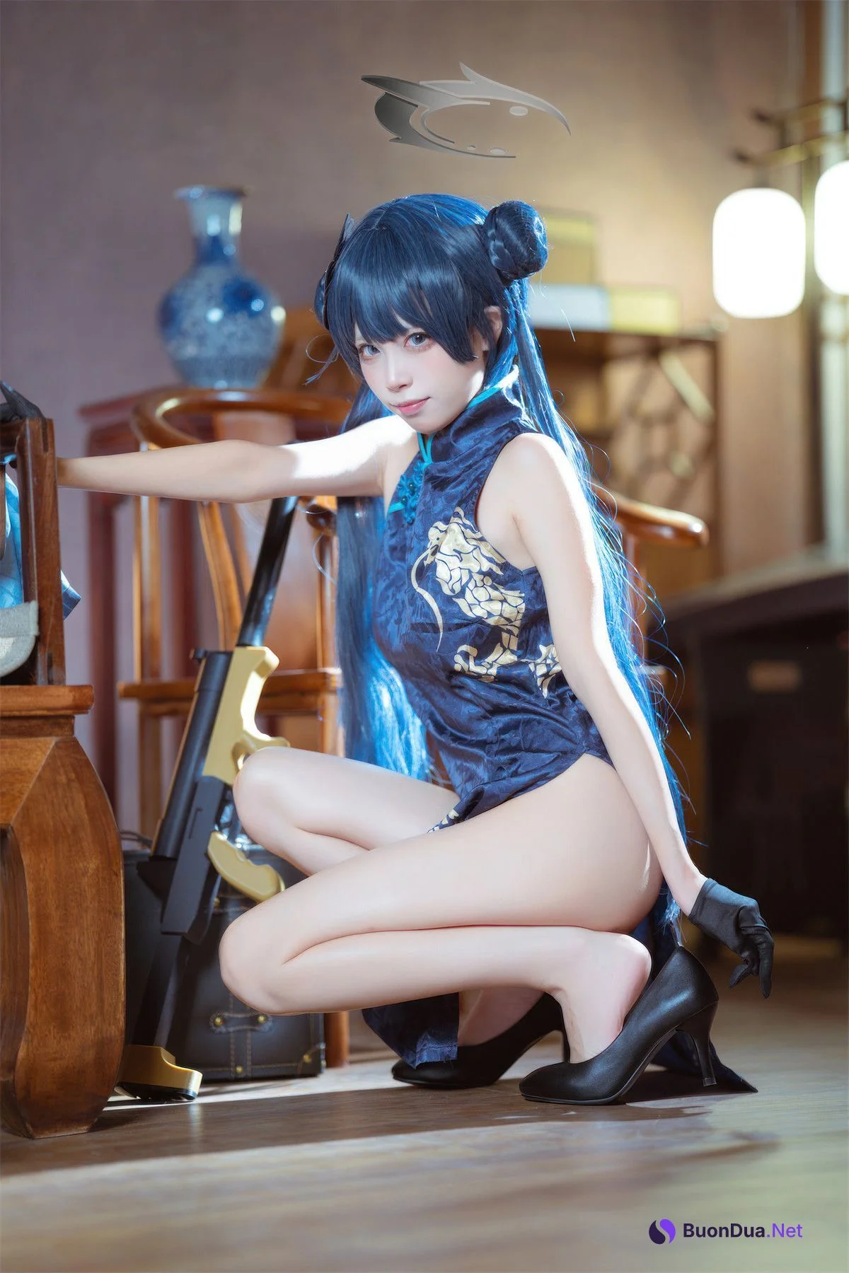 Cosplay 是三不是世w 碧蓝档案 妃咲旗袍 - Photo 14