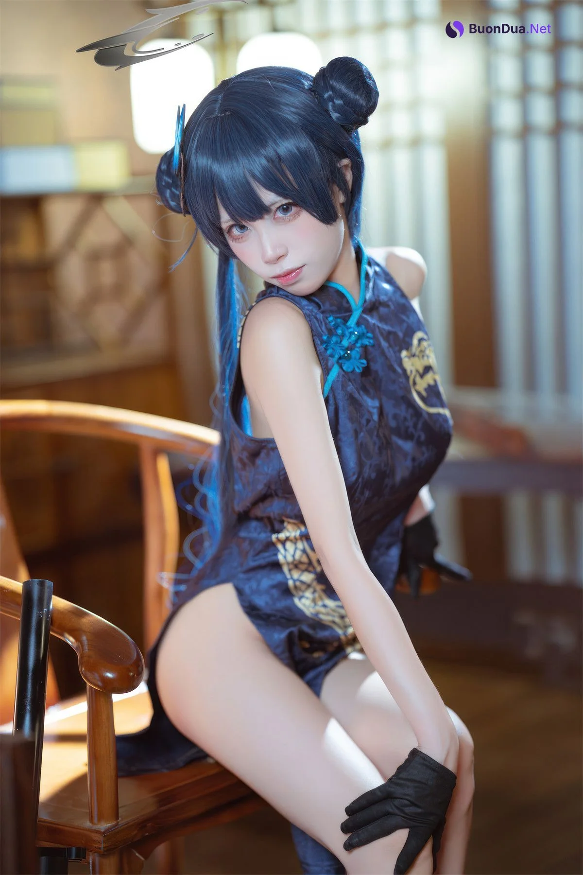 Cosplay 是三不是世w 碧蓝档案 妃咲旗袍 - Photo 5