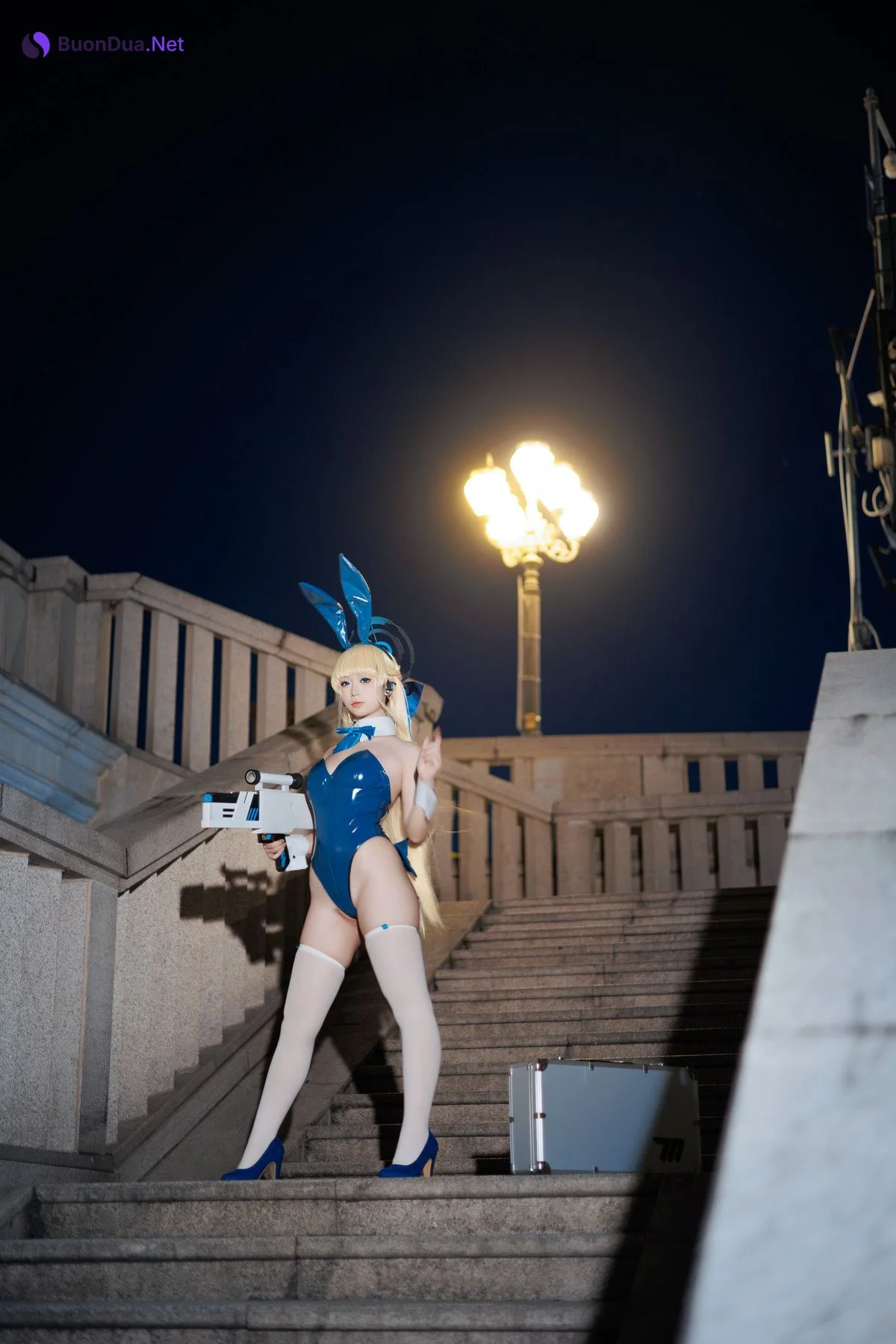 Cosplay 樱落酱w 蔚蓝档案 toki兔女郎 - Photo 12