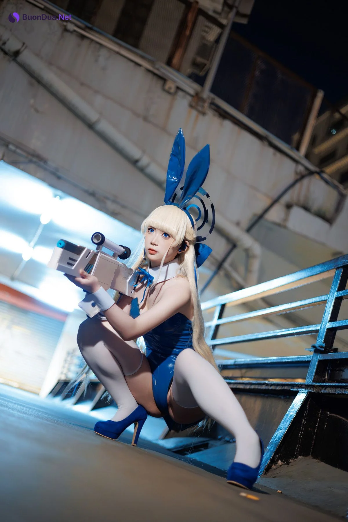 Cosplay 樱落酱w 蔚蓝档案 toki兔女郎 - Photo 14