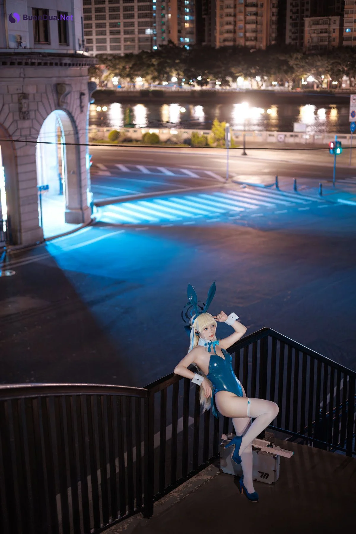 Cosplay 樱落酱w 蔚蓝档案 toki兔女郎 - Photo 17