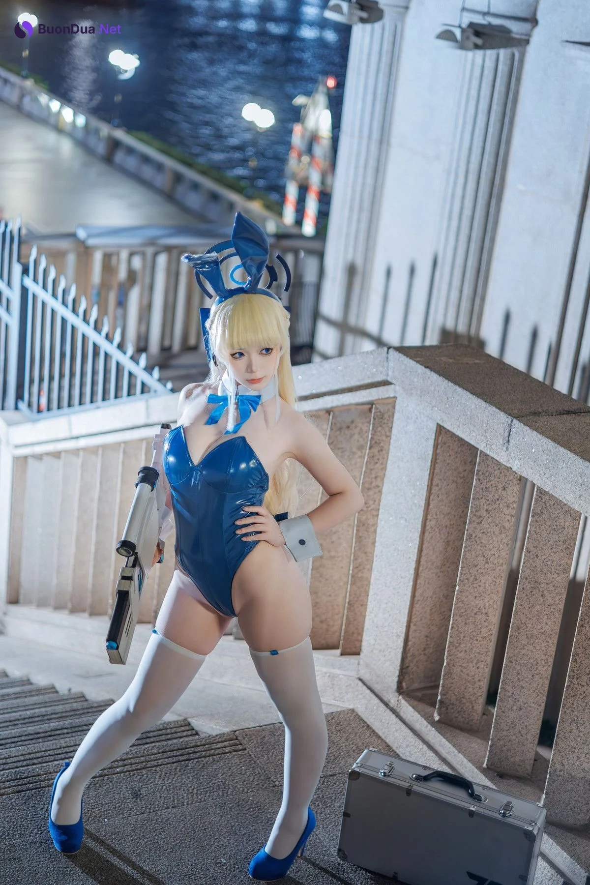 Cosplay 樱落酱w 蔚蓝档案 toki兔女郎 - Photo 2