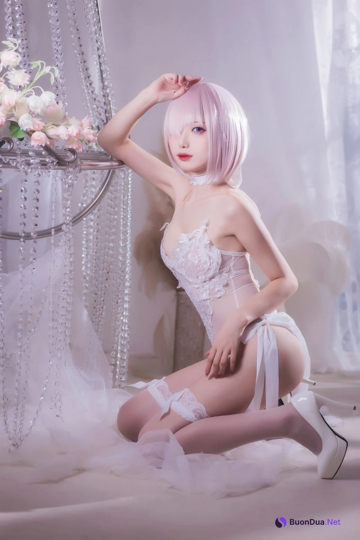 Cosplay 封疆疆 婚纱玛修 Wedding Dress - Photo 11