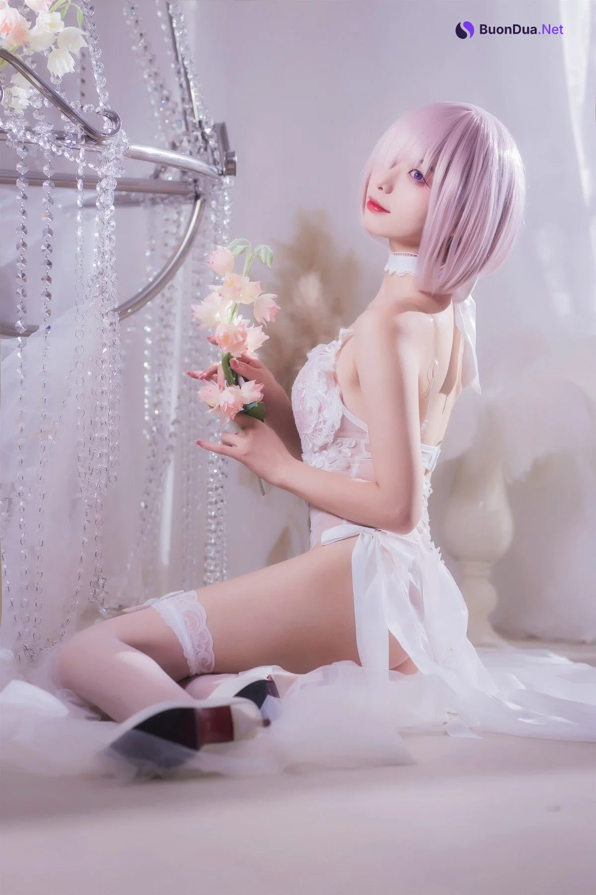 Cosplay 封疆疆 婚纱玛修 Wedding Dress - Photo 14