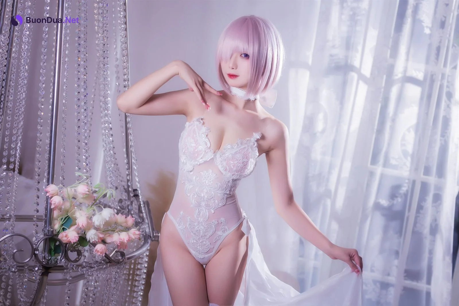Cosplay 封疆疆 婚纱玛修 Wedding Dress - Photo 6