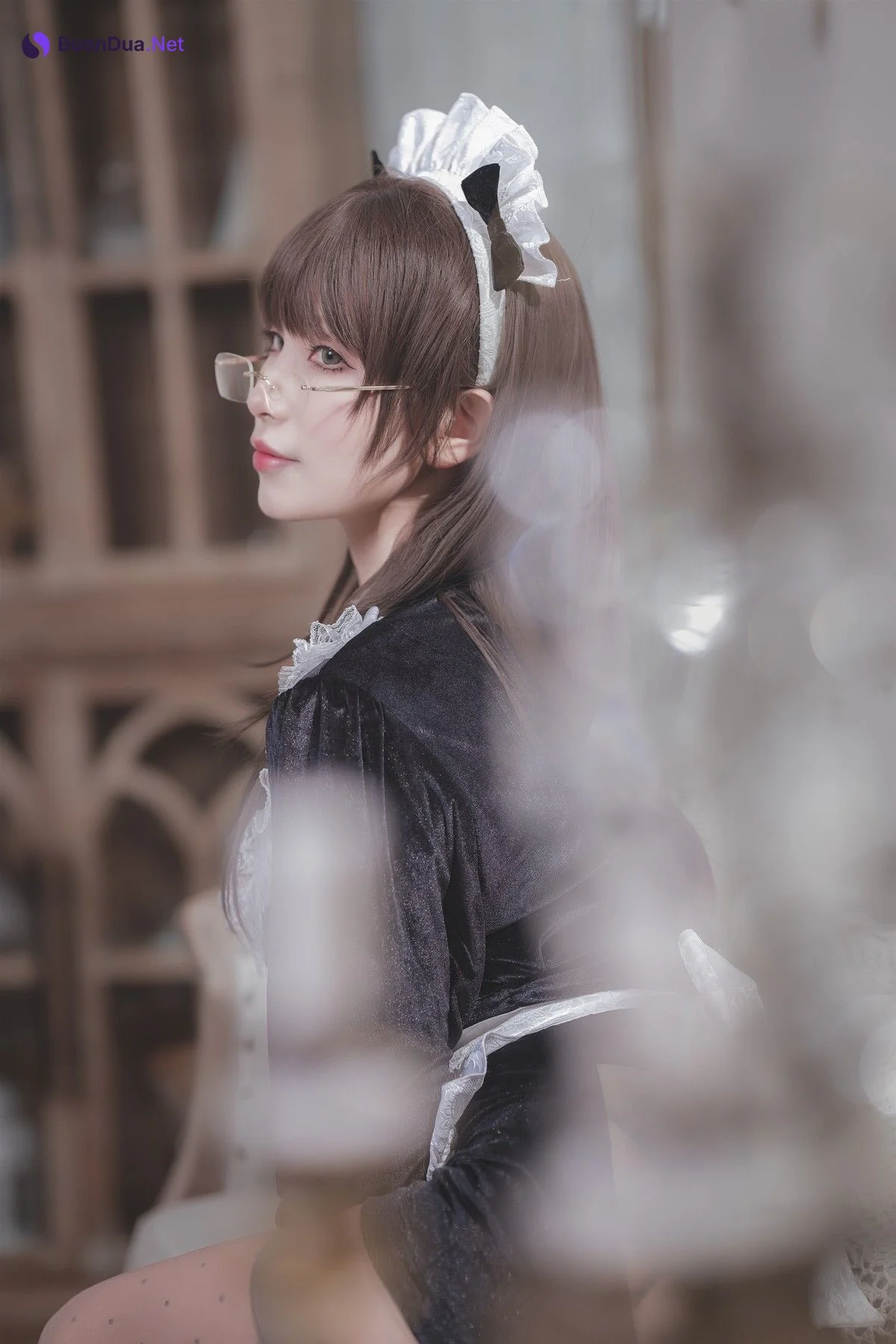 Cosplay 薇薇weiwei 丝绒女仆 - Photo 18