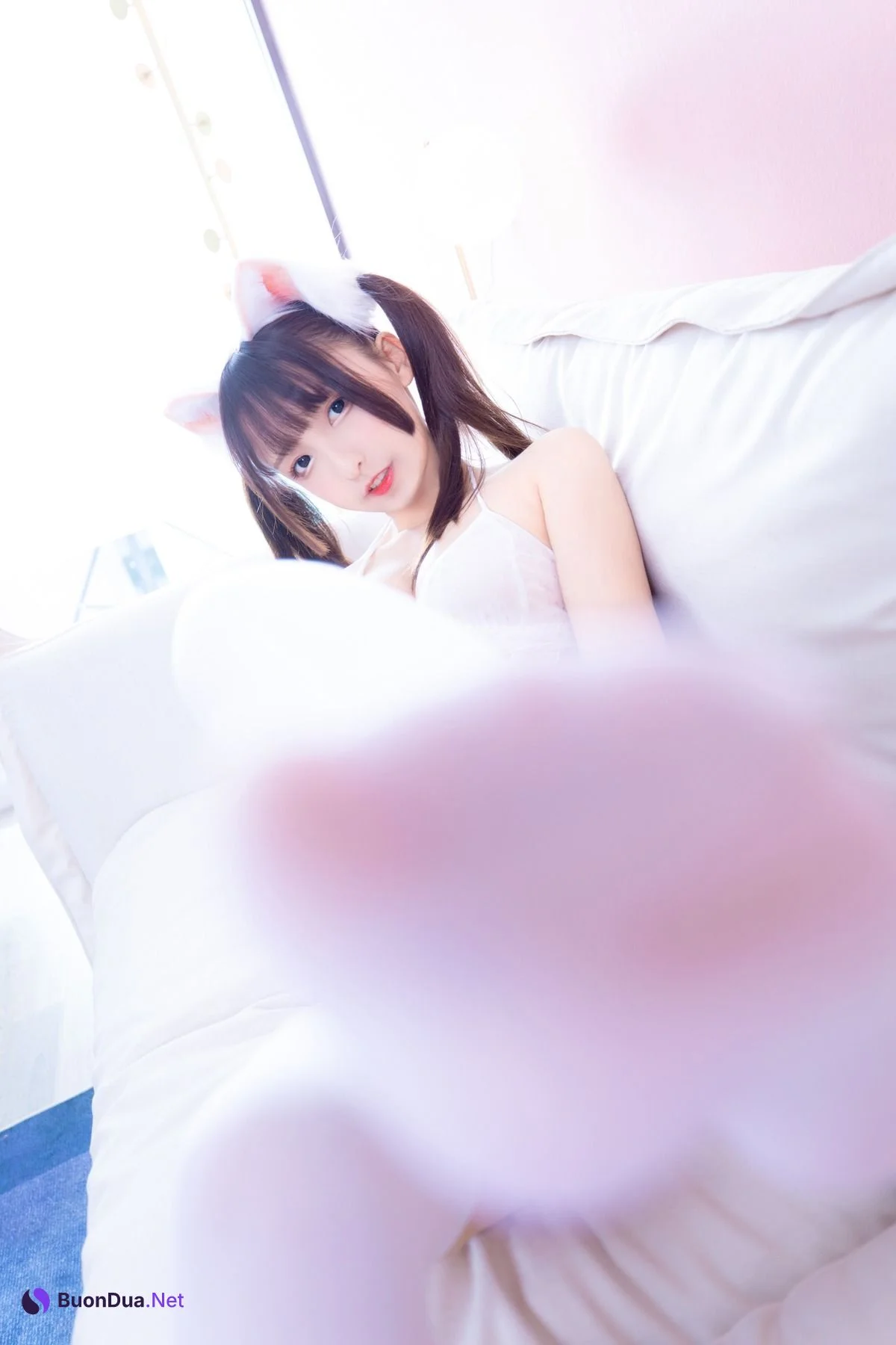 神楽坂真冬 Cosplay ねこタイム white Ver. - Photo 15