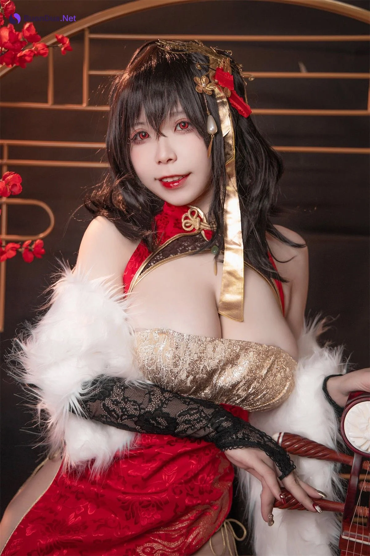 Cosplay 自闭颜球球 无颜小天使wy 碧蓝航线 大凤红旗袍 - Photo 13