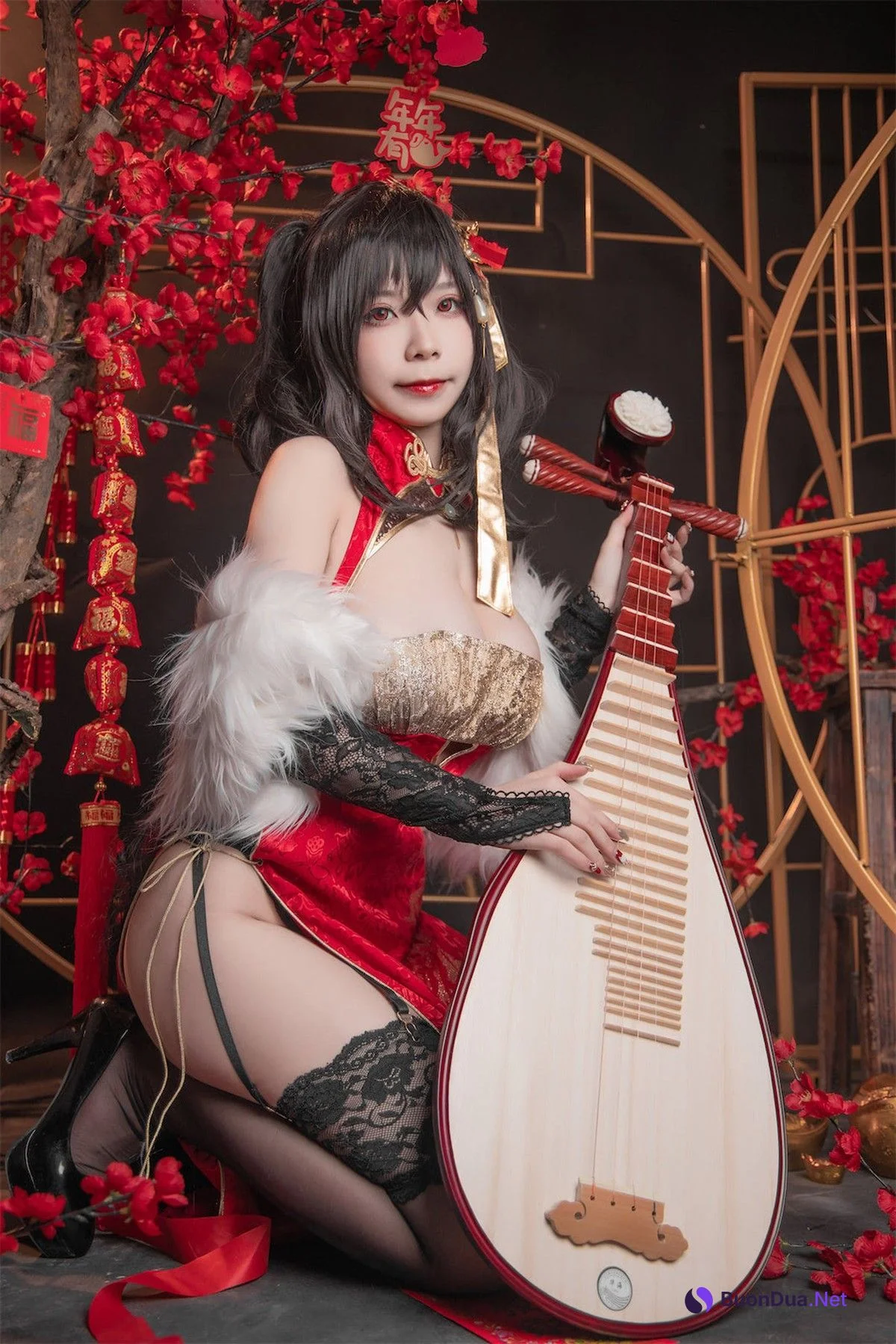 Cosplay 自闭颜球球 无颜小天使wy 碧蓝航线 大凤红旗袍 - Photo 6