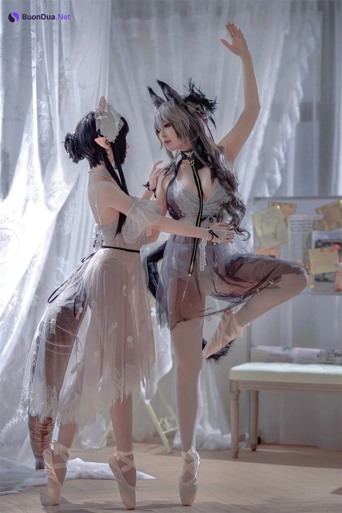 Cosplay 面饼仙儿 半半子 黑x森蚺 - Photo 11