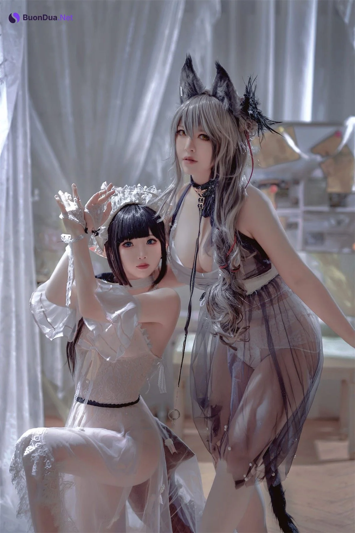 Cosplay 面饼仙儿 半半子 黑x森蚺 - Photo 12