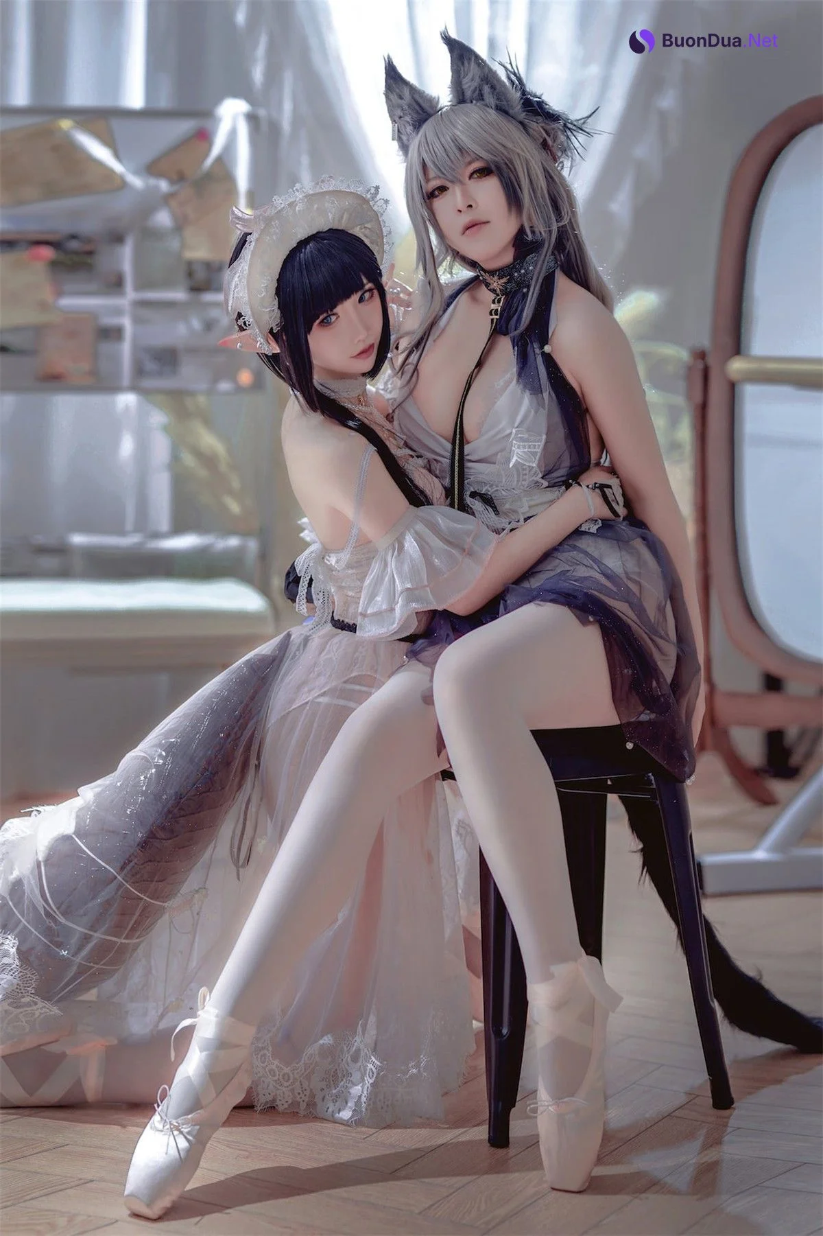 Cosplay 面饼仙儿 半半子 黑x森蚺 - Photo 19