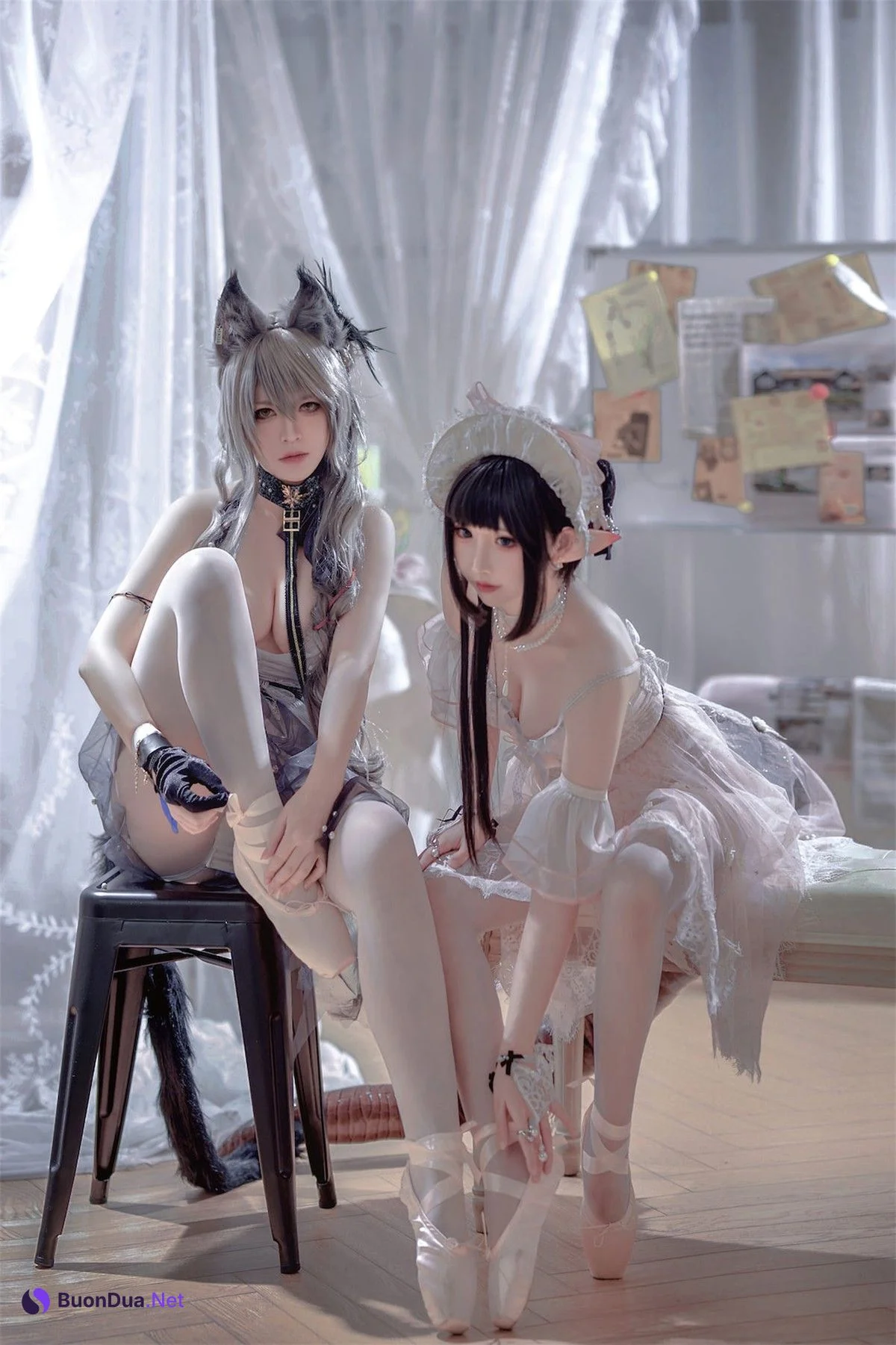 Cosplay 面饼仙儿 半半子 黑x森蚺 - Photo 20