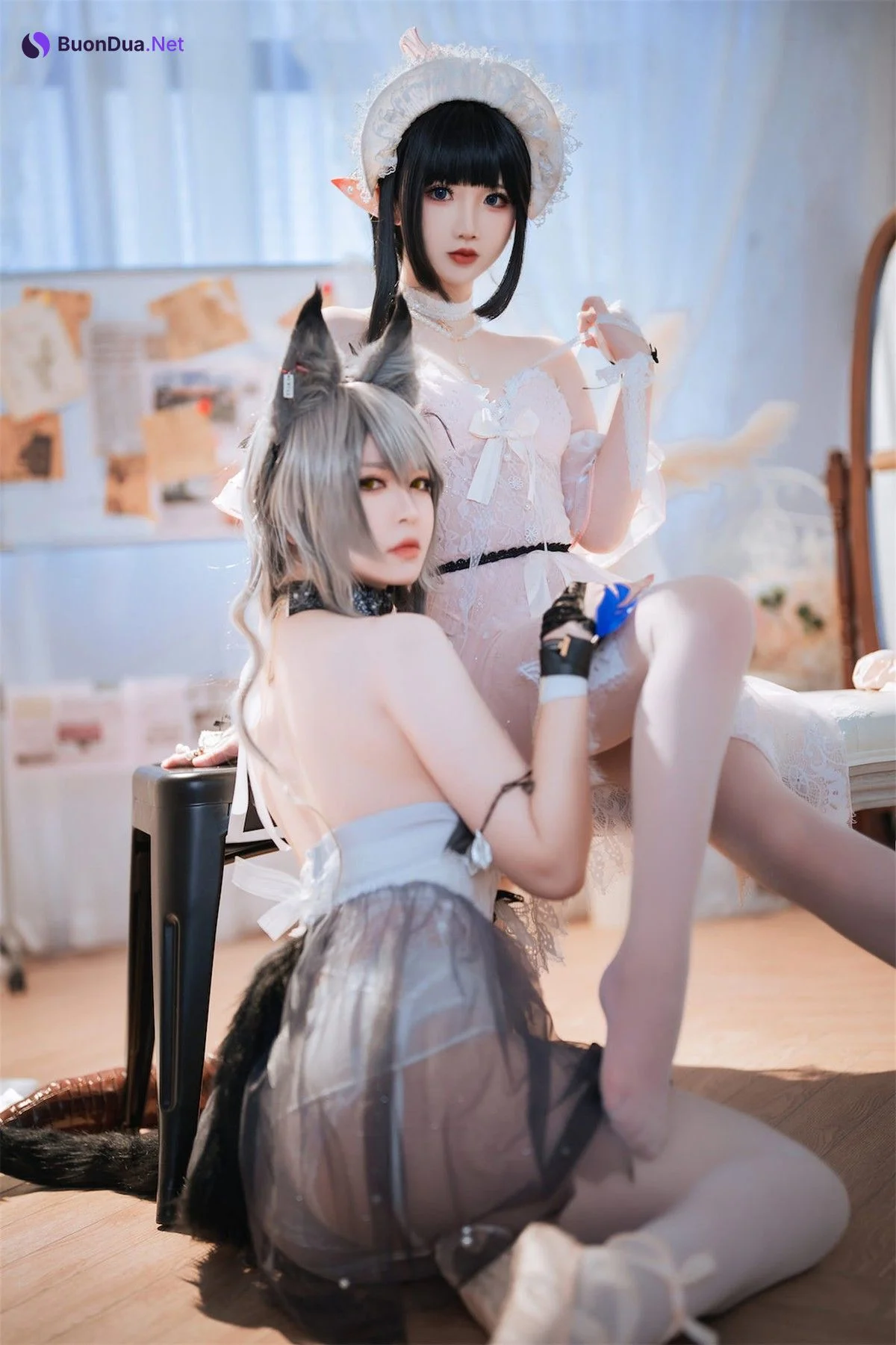 Cosplay 面饼仙儿 半半子 黑x森蚺 - Photo 3