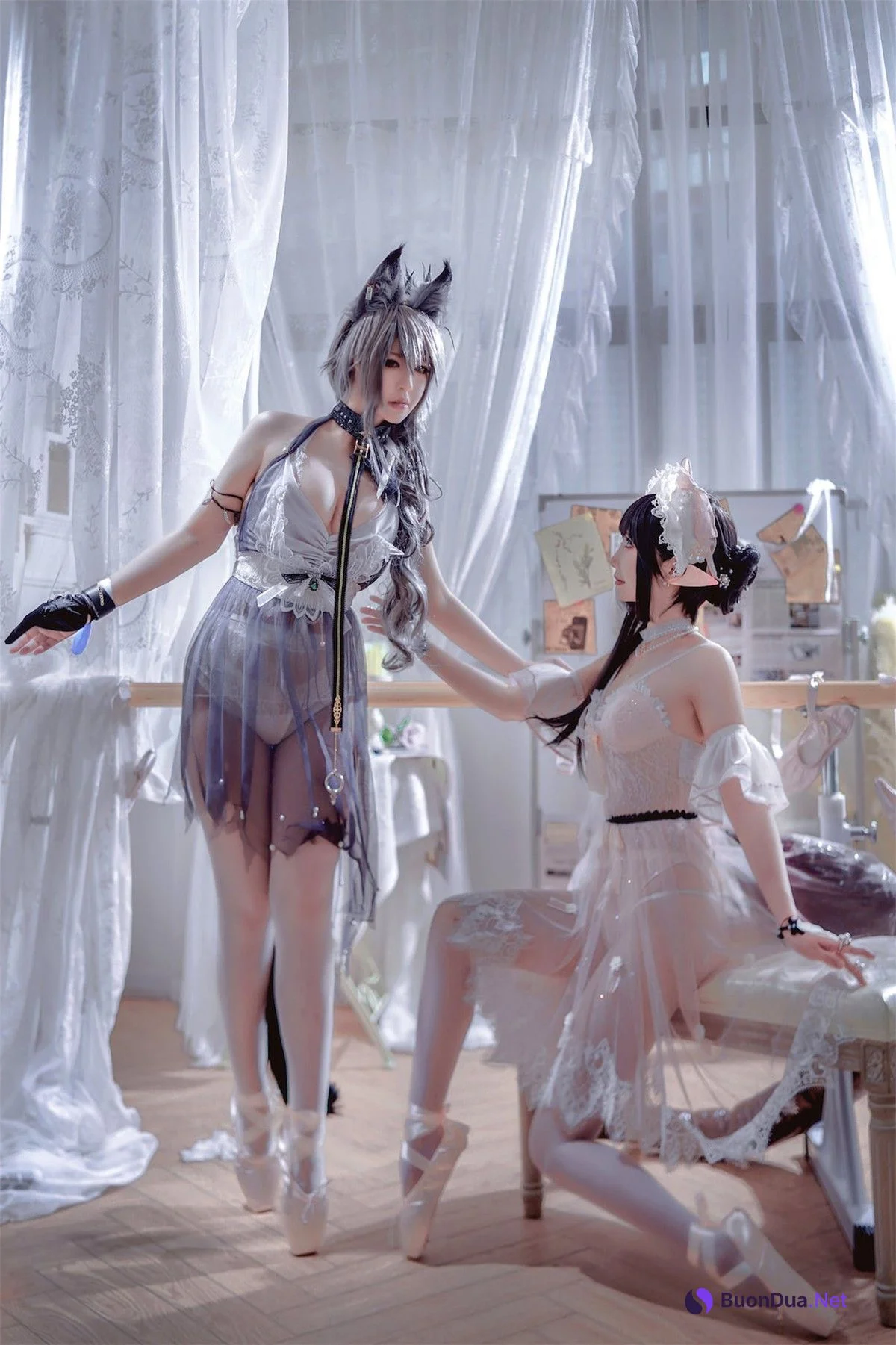 Cosplay 面饼仙儿 半半子 黑x森蚺 - Photo 5