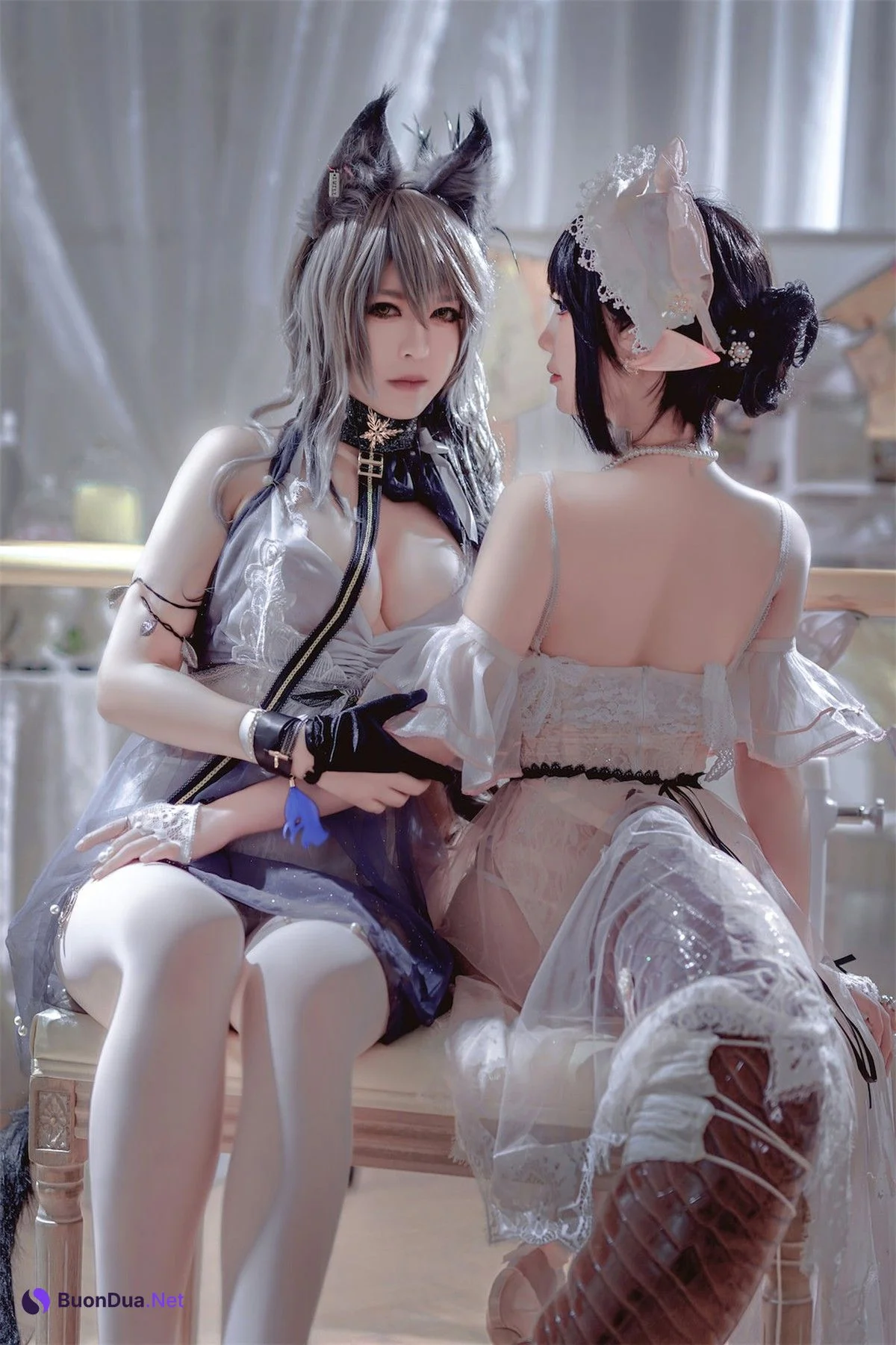 Cosplay 面饼仙儿 半半子 黑x森蚺 - Photo 7