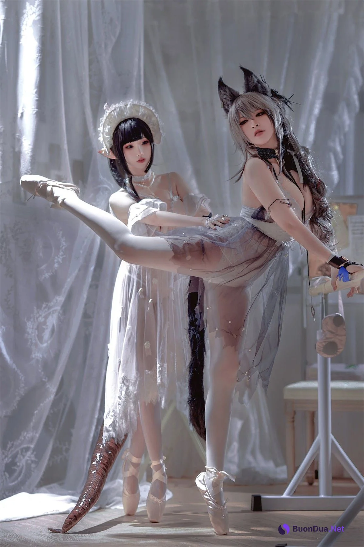 Cosplay 面饼仙儿 半半子 黑x森蚺 - Photo 8
