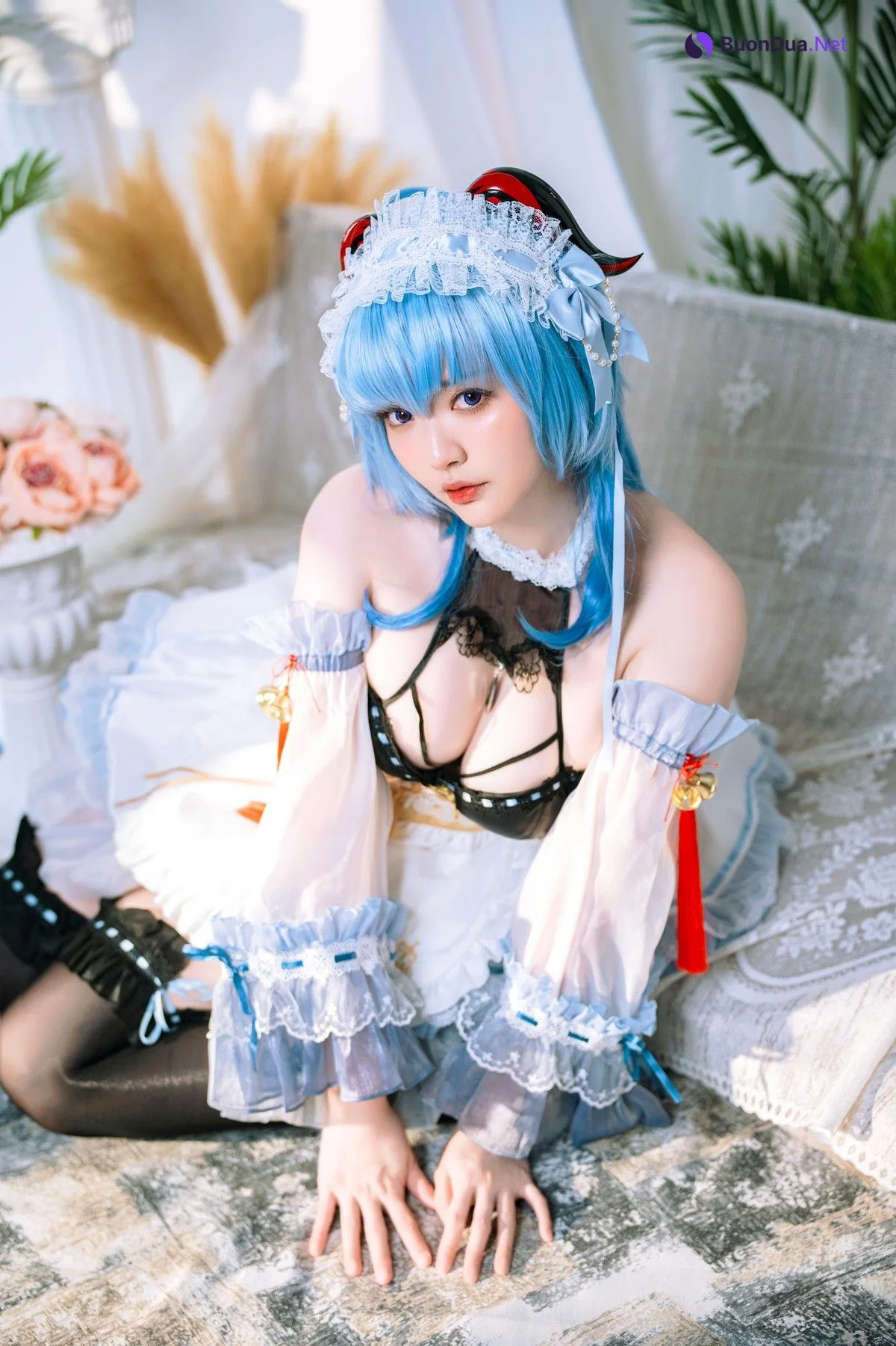 Cosplay Ying Tze 甘雨 Ganyu Maid - Photo 10