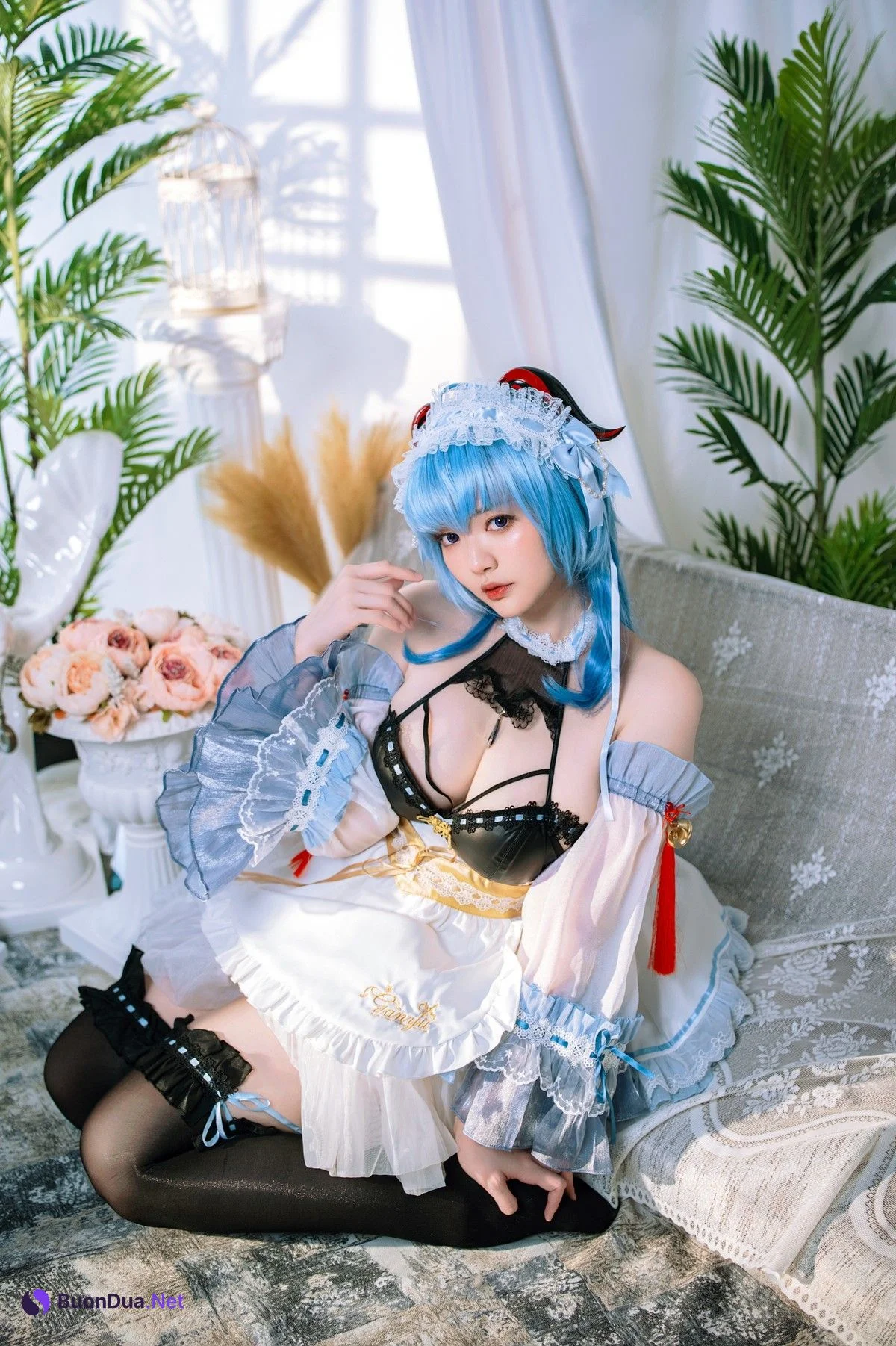 Cosplay Ying Tze 甘雨 Ganyu Maid - Photo 12