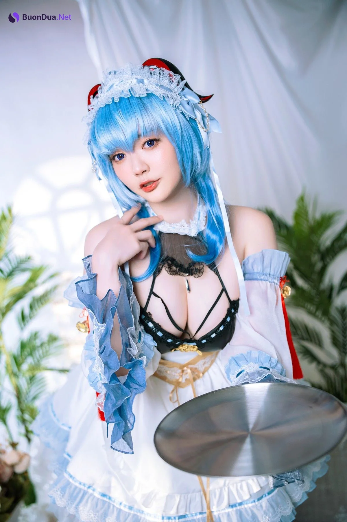 Cosplay Ying Tze 甘雨 Ganyu Maid - Photo 13