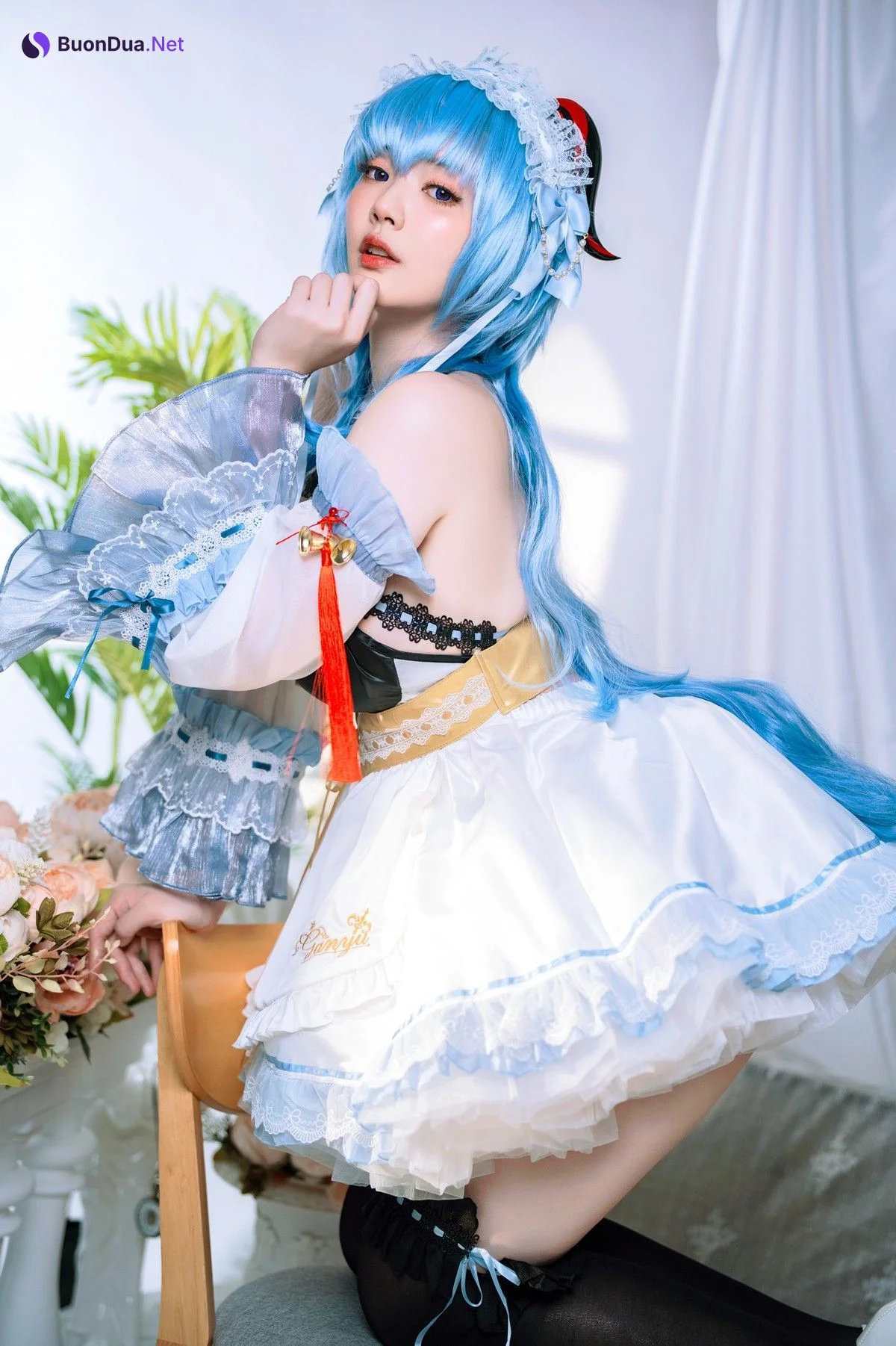Cosplay Ying Tze 甘雨 Ganyu Maid - Photo 17