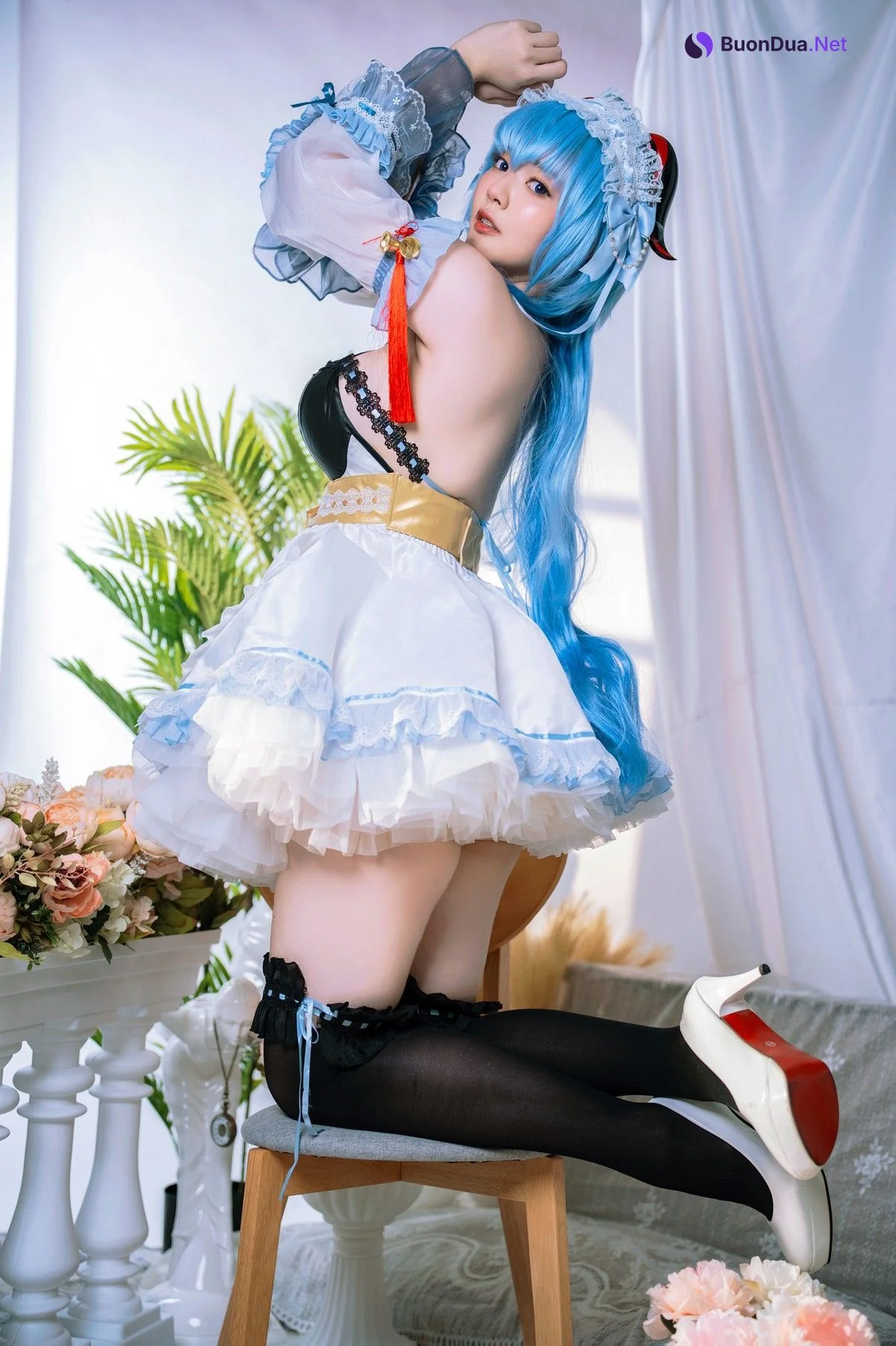 Cosplay Ying Tze 甘雨 Ganyu Maid - Photo 19