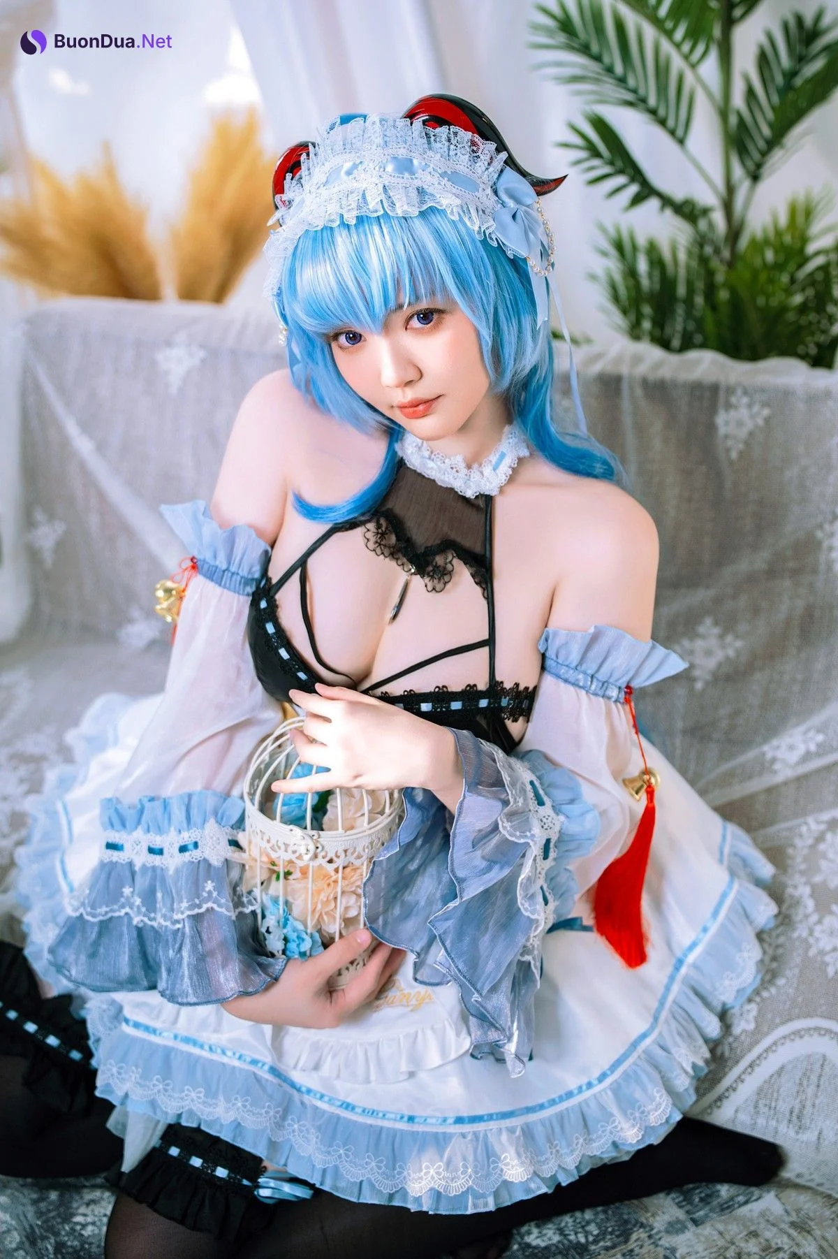 Cosplay Ying Tze 甘雨 Ganyu Maid - Photo 2