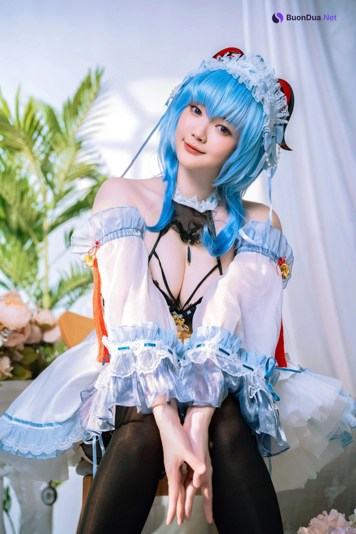 Cosplay Ying Tze 甘雨 Ganyu Maid - Photo 20