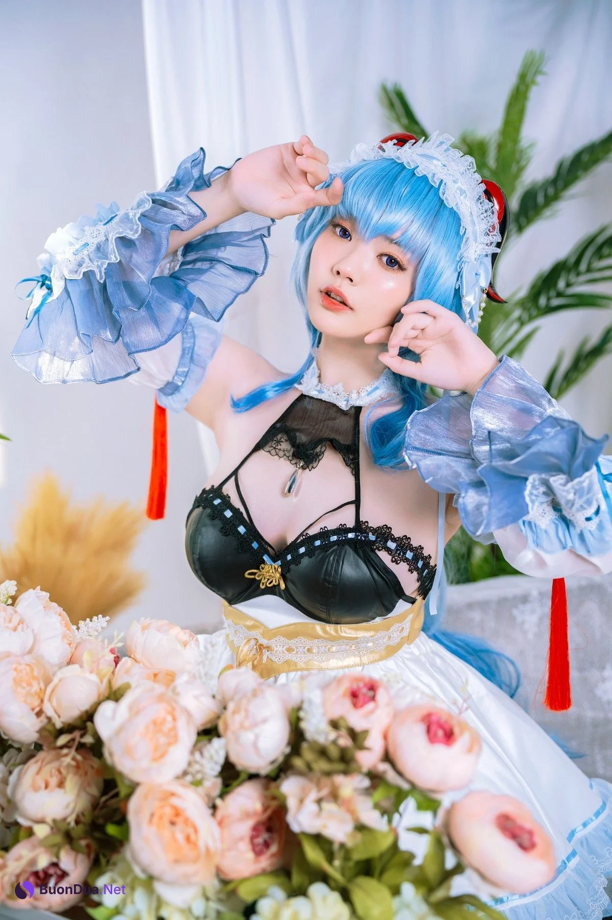 Cosplay Ying Tze 甘雨 Ganyu Maid - Photo 3