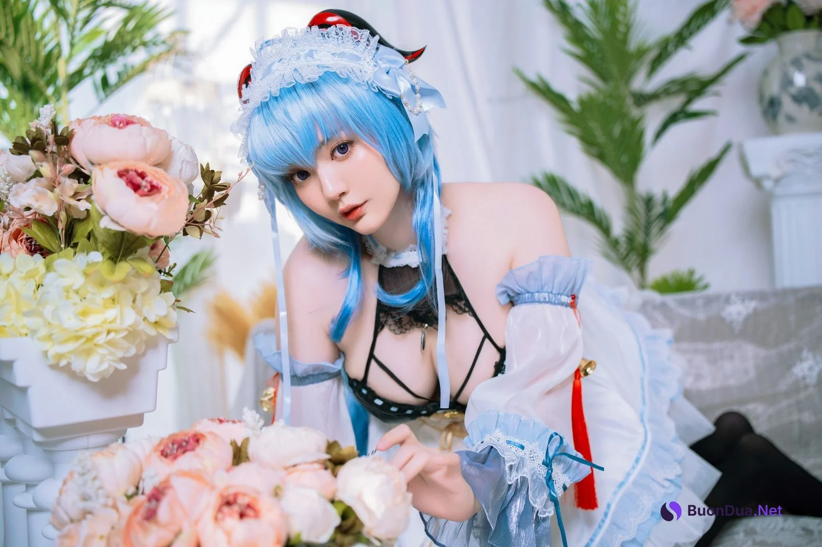 Cosplay Ying Tze 甘雨 Ganyu Maid - Photo 4
