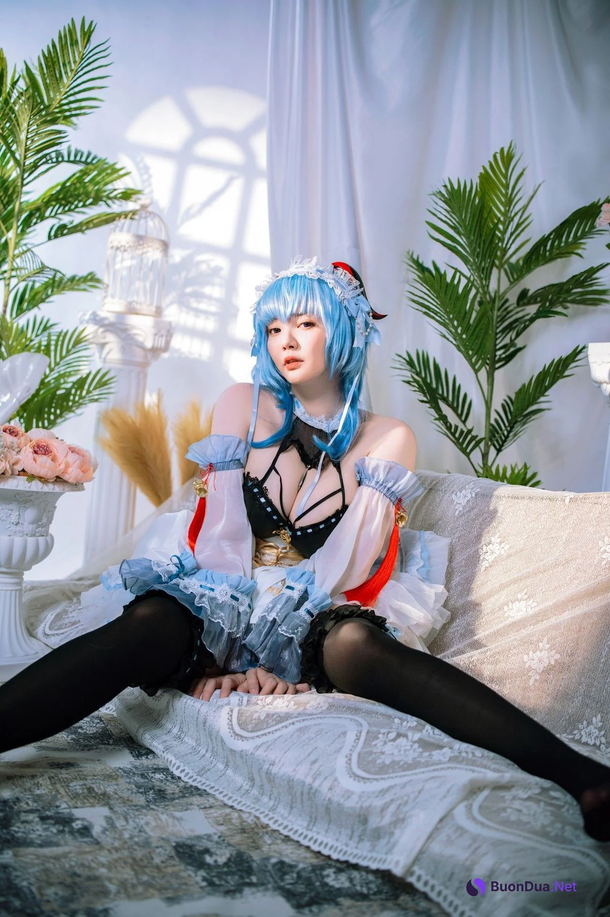 Cosplay Ying Tze 甘雨 Ganyu Maid - Photo 7