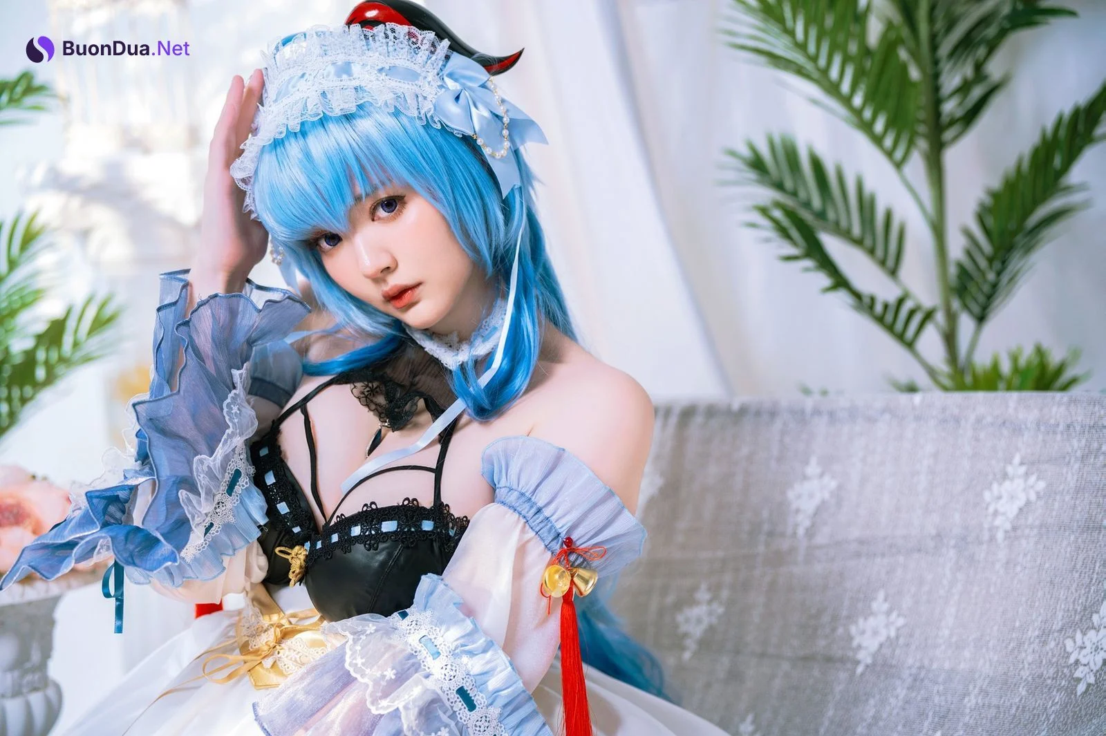 Cosplay Ying Tze 甘雨 Ganyu Maid - Photo 8