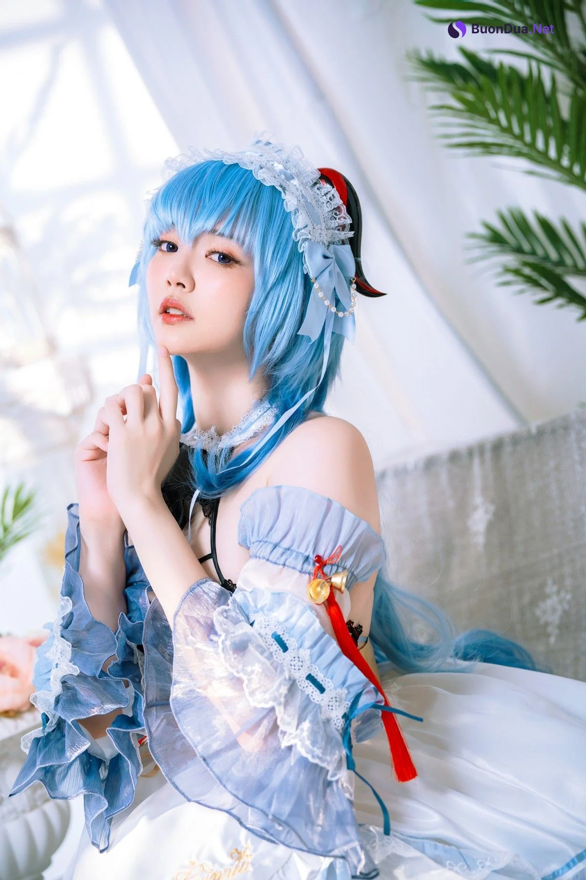 Cosplay Ying Tze 甘雨 Ganyu Maid - Photo 9
