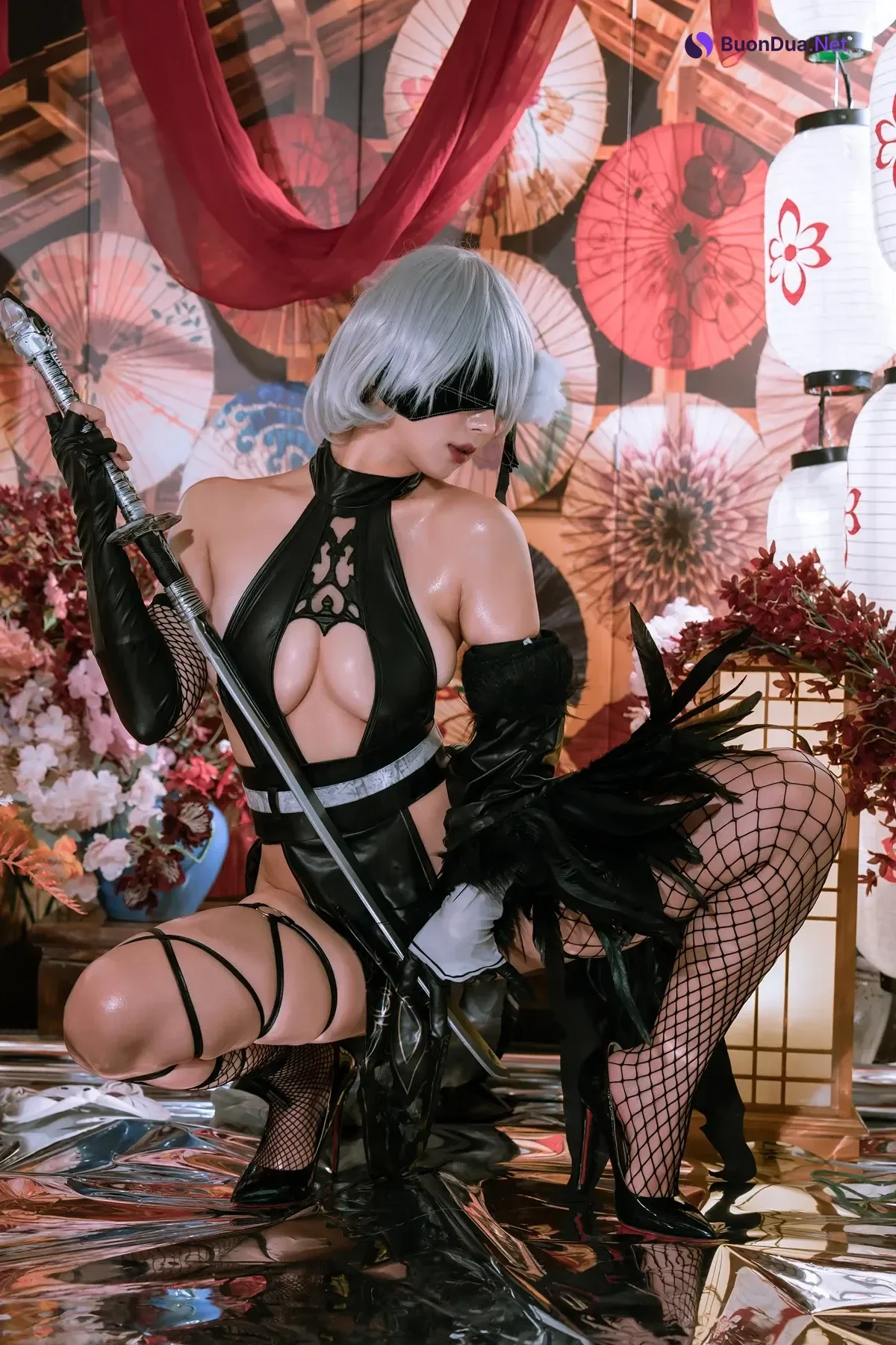 Cosplay 云溪溪Yunx1x1 & 奶桃 – 2B本 YoRHa No.2 Type B 下 Set.01 - Photo 10