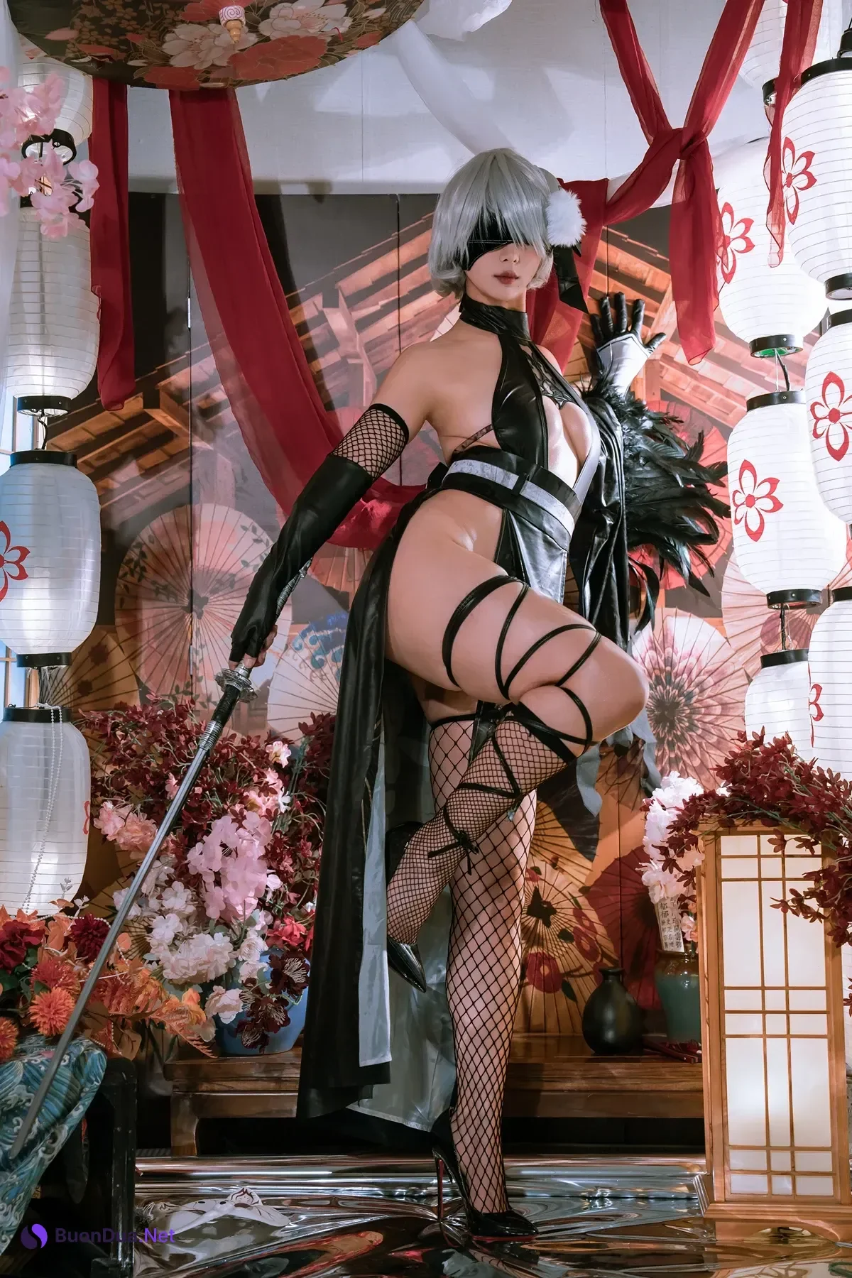 Cosplay 云溪溪Yunx1x1 & 奶桃 – 2B本 YoRHa No.2 Type B 下 Set.01 - Photo 3