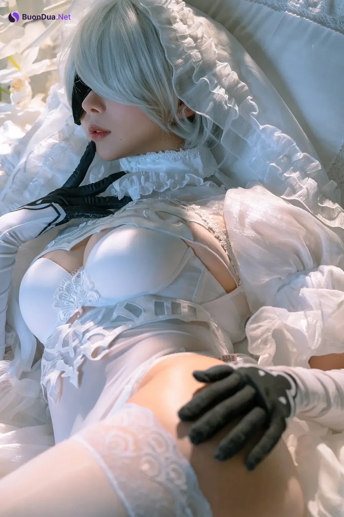 Cosplay 云溪溪Yunx1x1 & 奶桃 – 2B本 YoRHa No.2 Type B 上 Set.02 - Photo 10