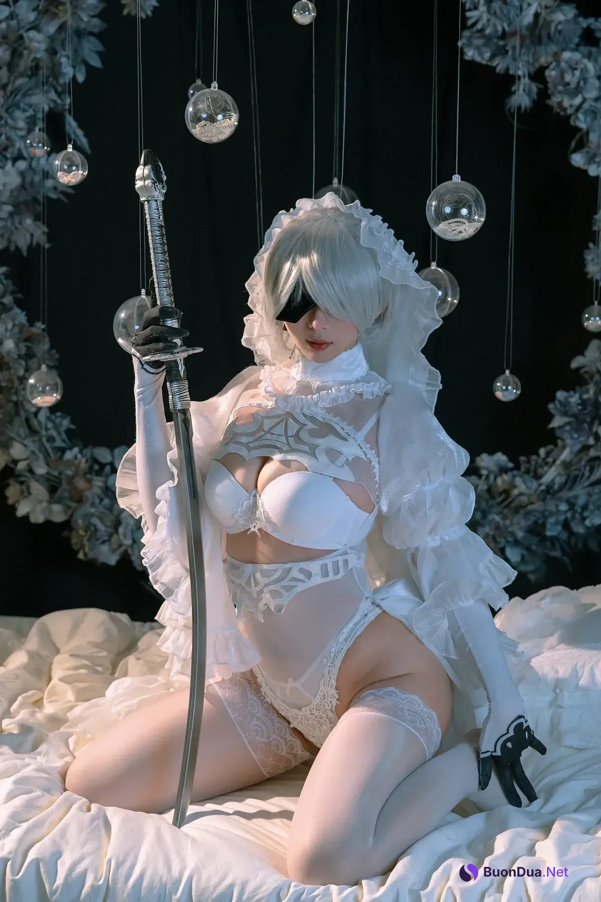 Cosplay 云溪溪Yunx1x1 & 奶桃 – 2B本 YoRHa No.2 Type B 上 Set.02 - Photo 2
