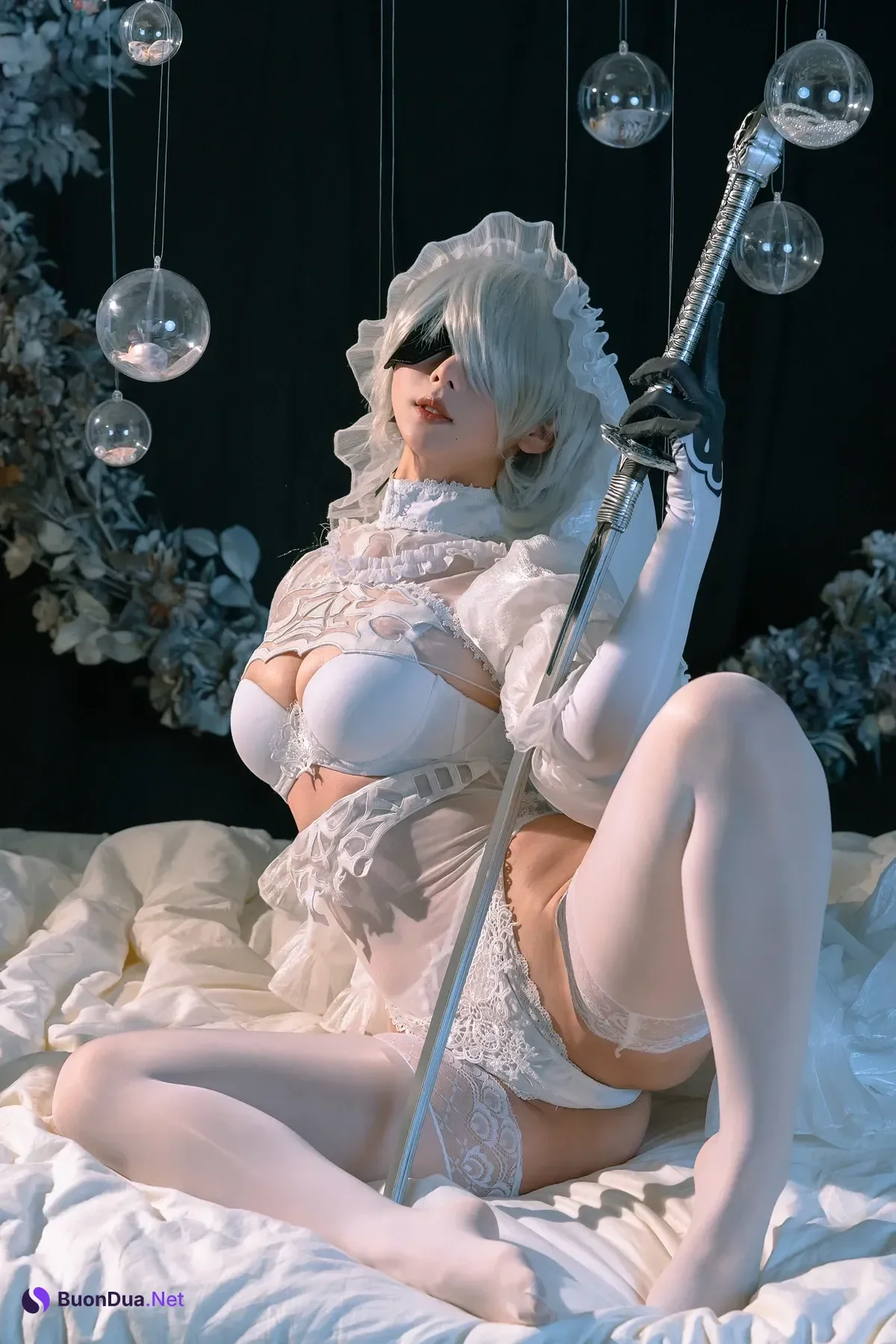 Cosplay 云溪溪Yunx1x1 & 奶桃 – 2B本 YoRHa No.2 Type B 上 Set.02 - Photo 3