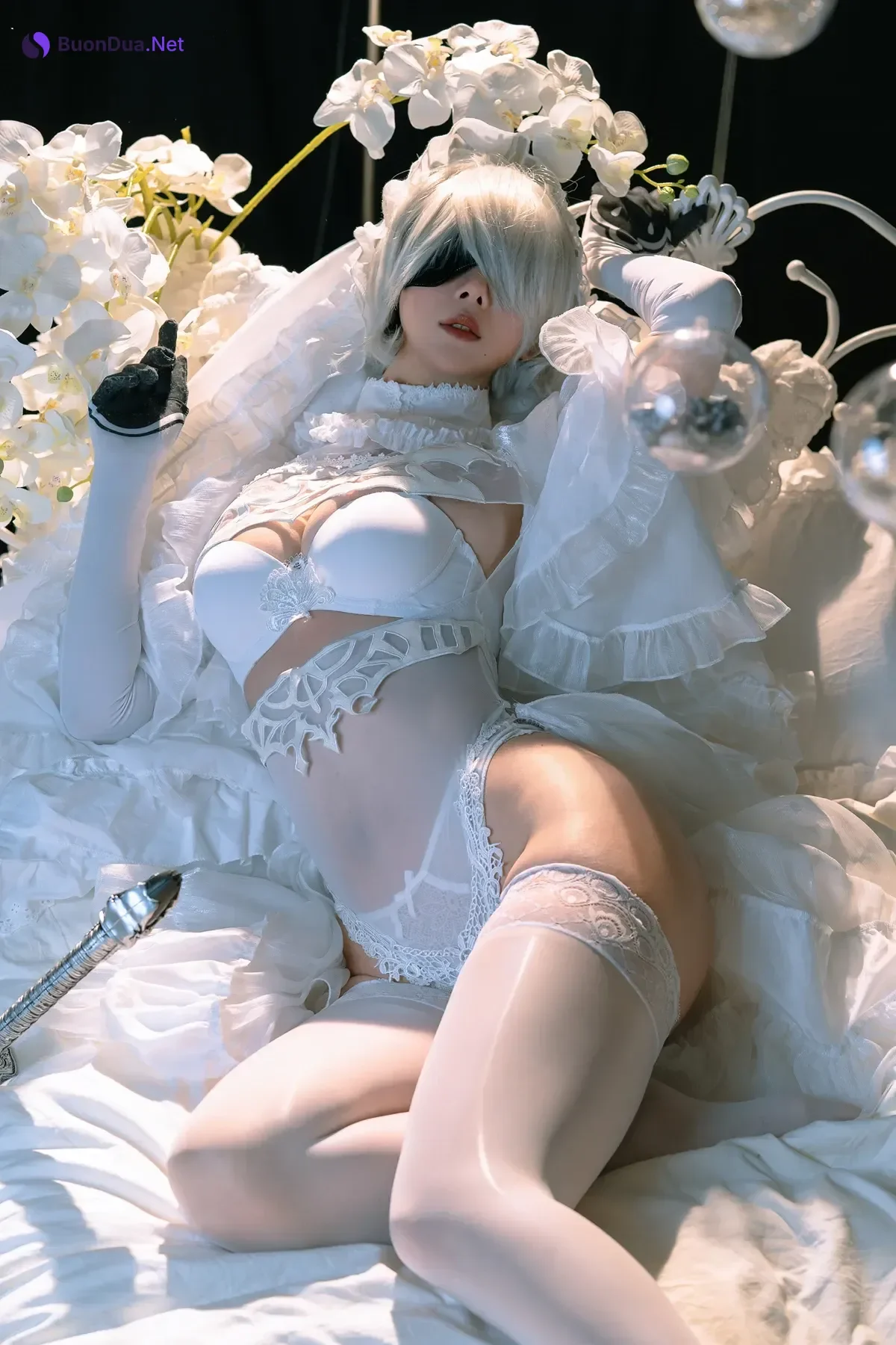 Cosplay 云溪溪Yunx1x1 & 奶桃 – 2B本 YoRHa No.2 Type B 上 Set.02 - Photo 5