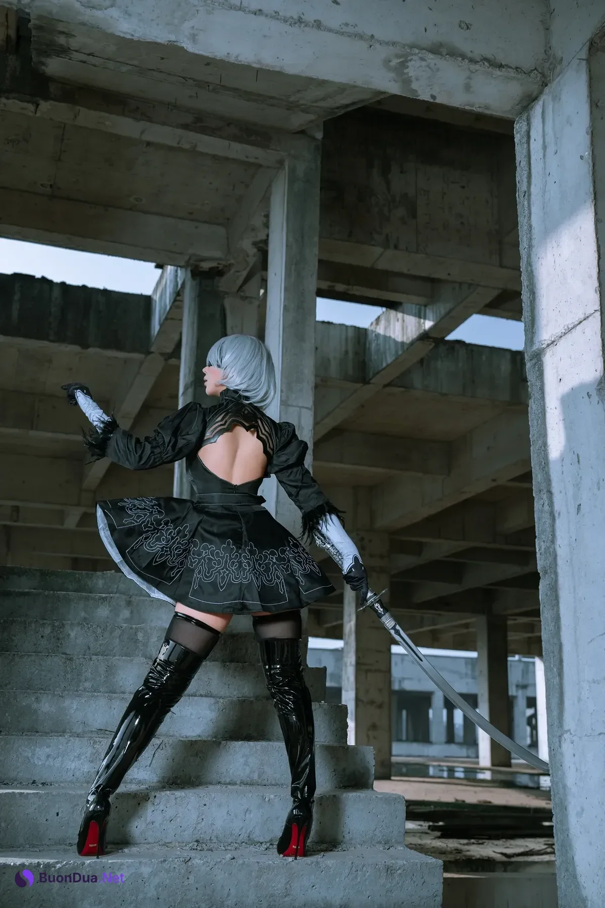 Cosplay 云溪溪Yunx1x1 & 奶桃 – 2B本 YoRHa No.2 Type B 下 Set.04 - Photo 12