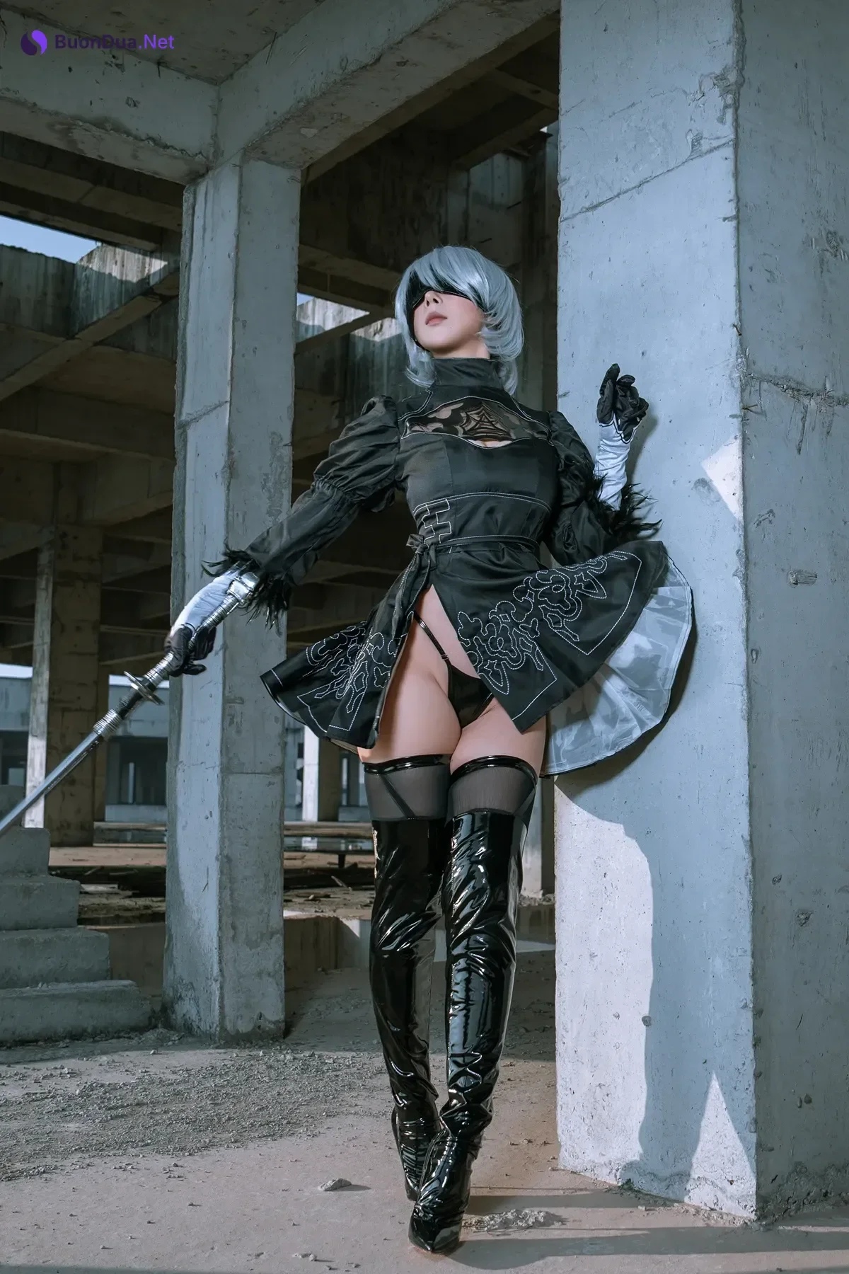 Cosplay 云溪溪Yunx1x1 & 奶桃 – 2B本 YoRHa No.2 Type B 下 Set.04 - Photo 19