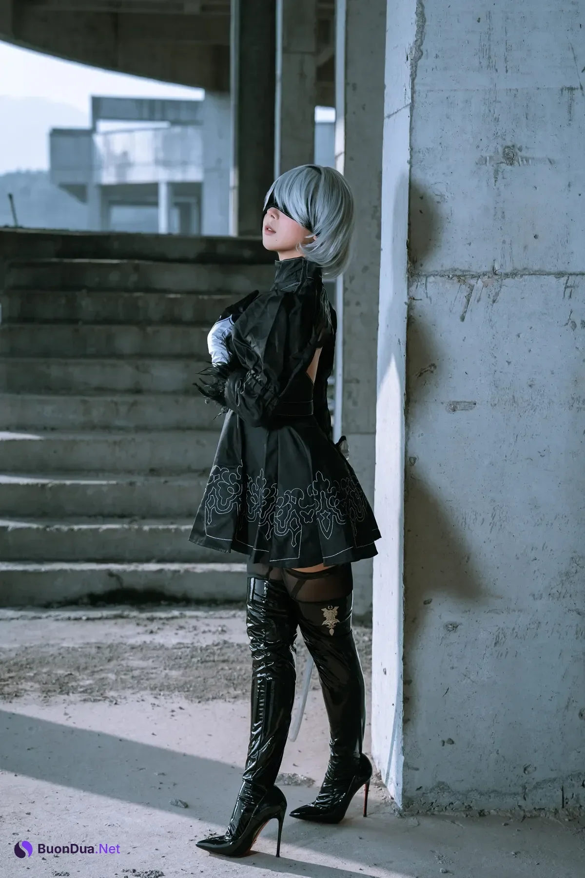 Cosplay 云溪溪Yunx1x1 & 奶桃 – 2B本 YoRHa No.2 Type B 下 Set.04 - Photo 6