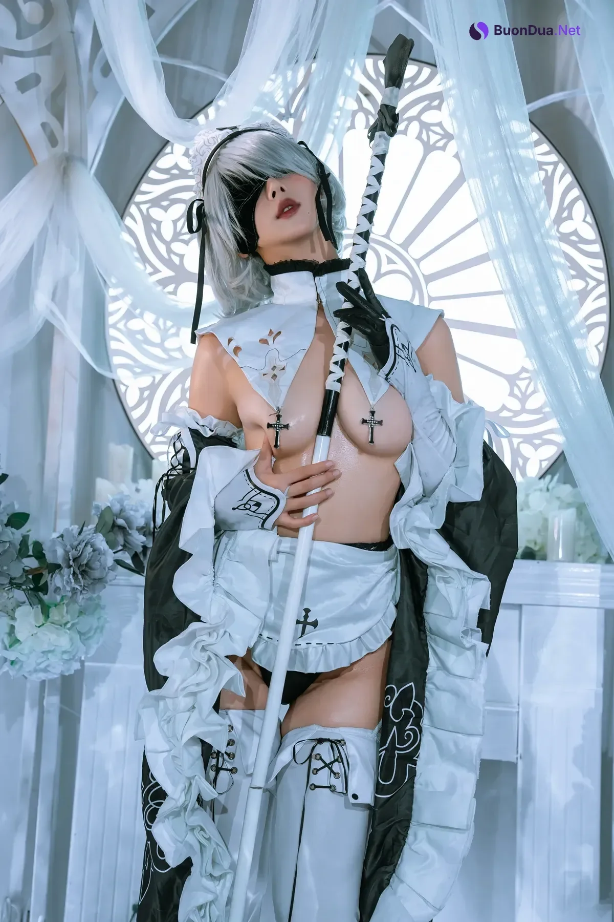 Cosplay 云溪溪Yunx1x1 & 奶桃 – 2B本 YoRHa No.2 Type B 上 Set.04 - Photo 15