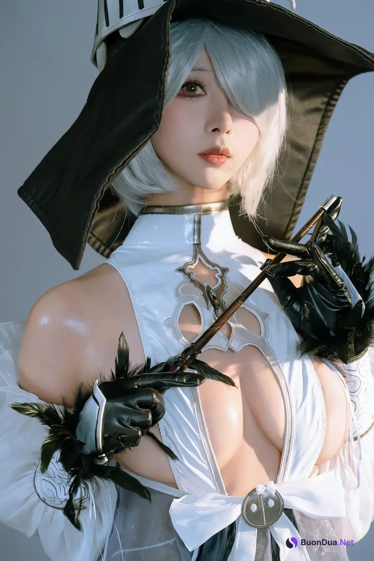 Cosplay 云溪溪Yunx1x1 & 奶桃 – 2B本 YoRHa No.2 Type B 上 Set.04 - Photo 2